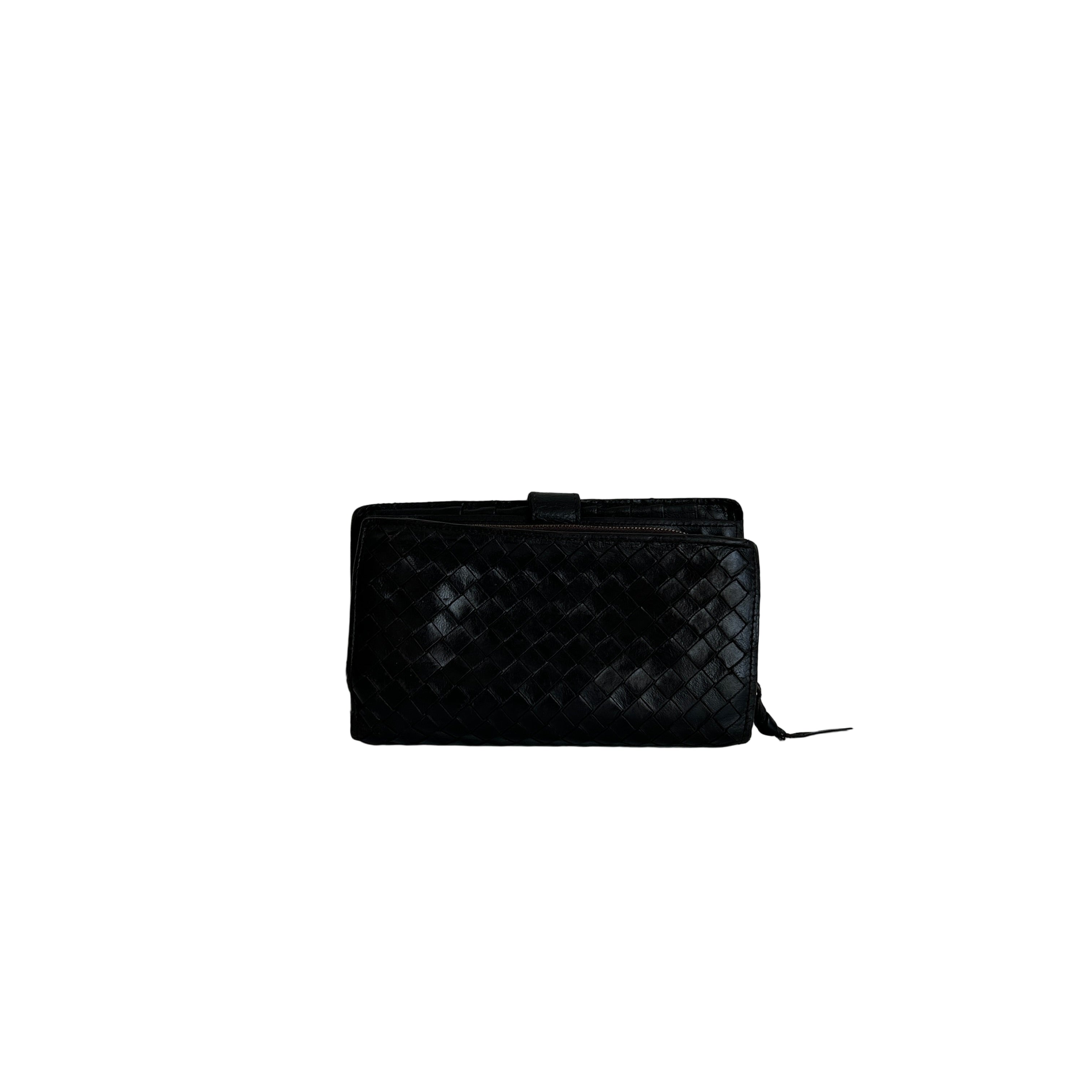 Vintage Intrecciato Weave French Purse