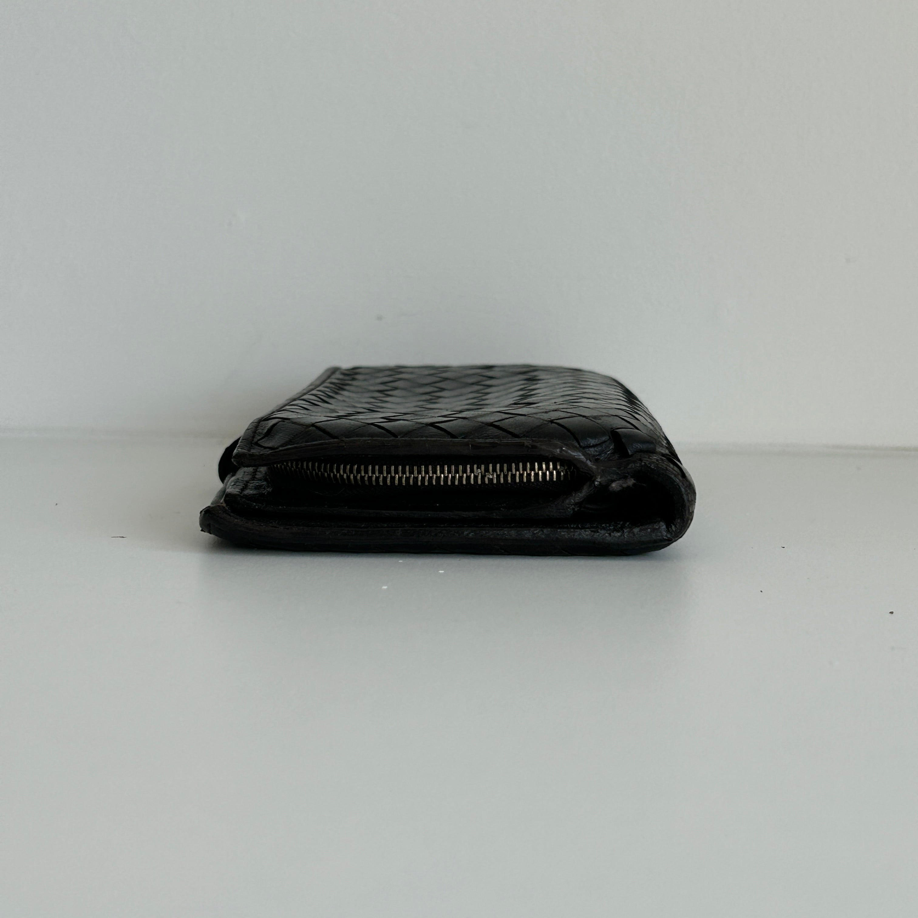 Vintage Intrecciato Weave French Purse