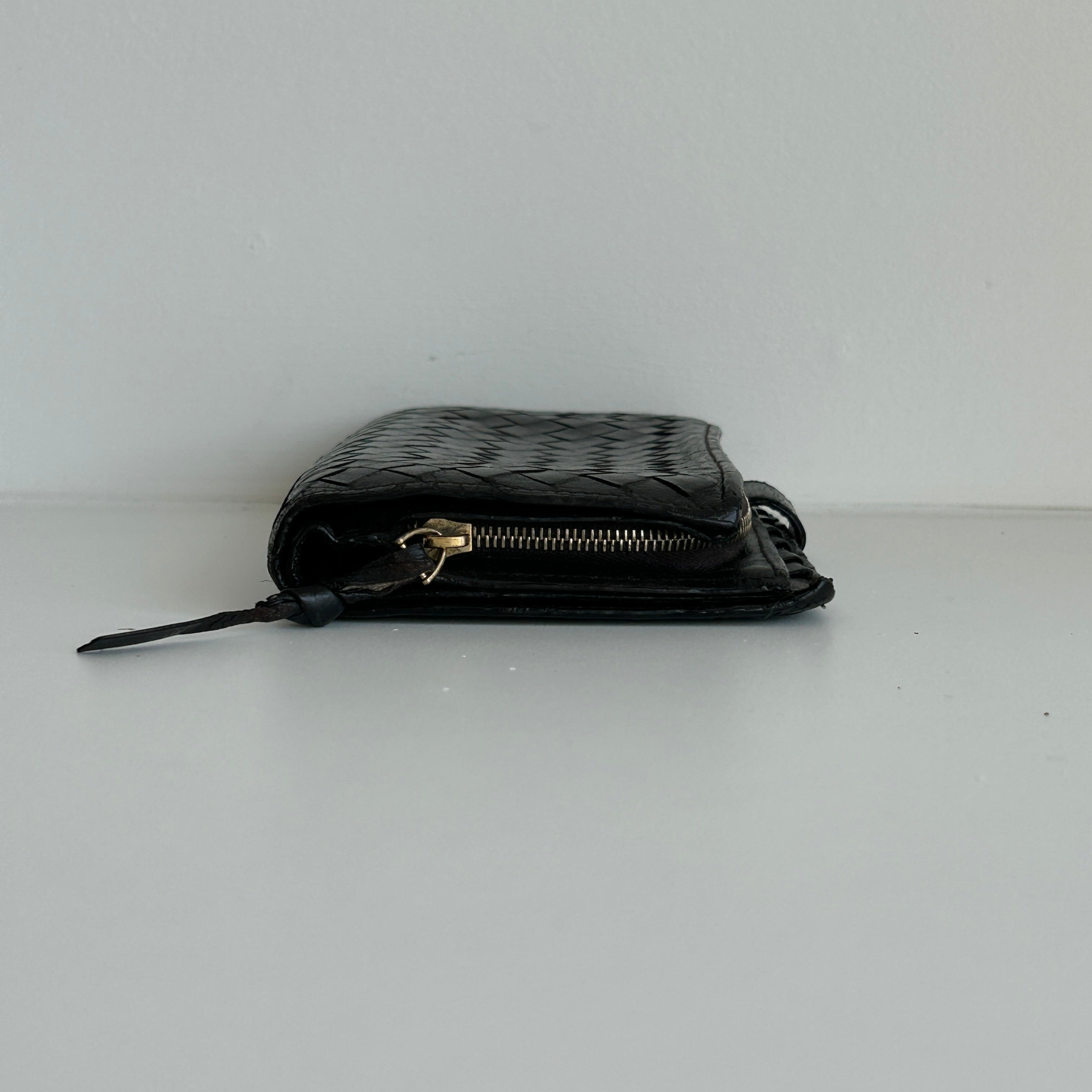 Vintage Intrecciato Weave French Purse