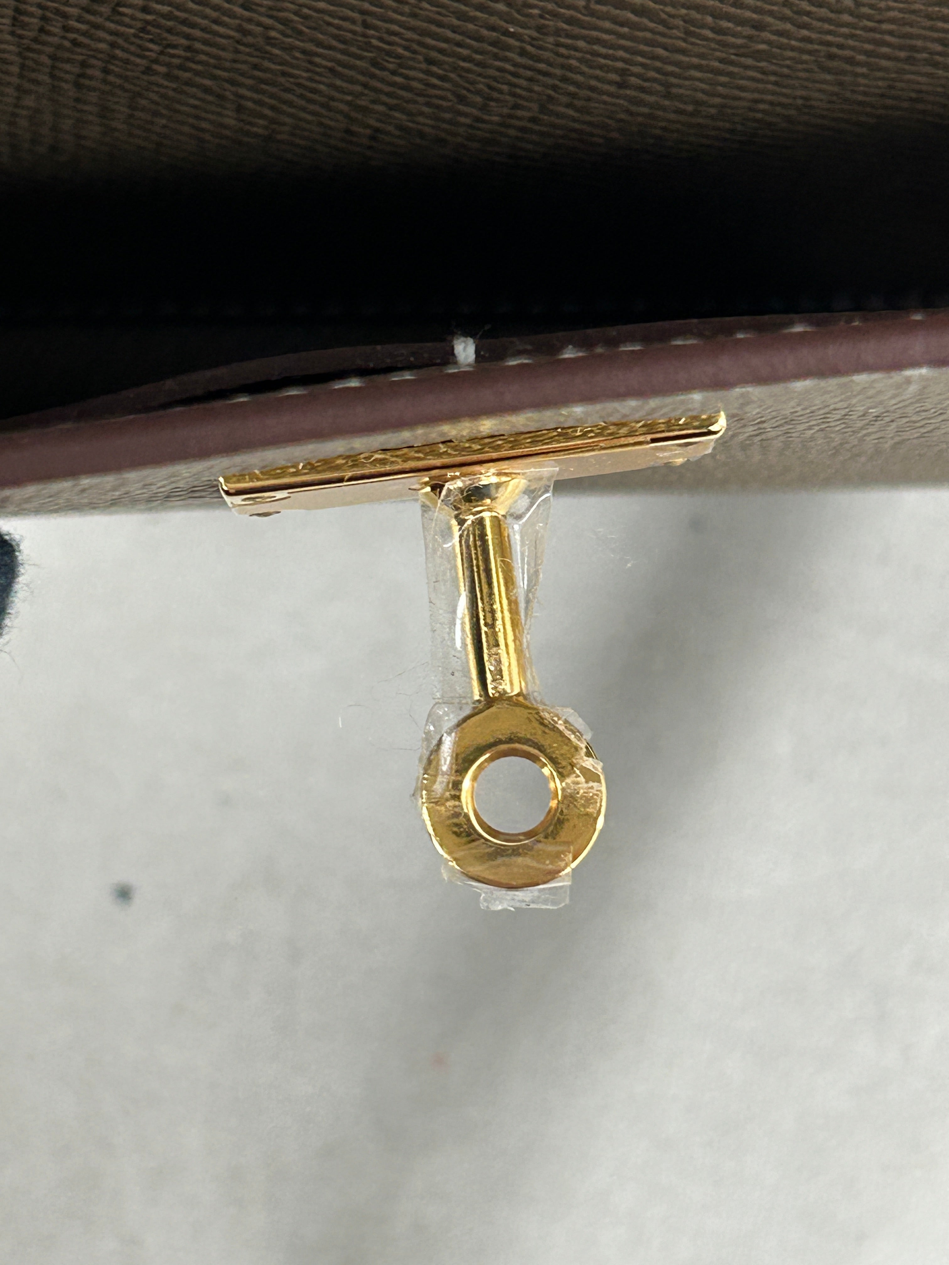 Etoupe Epsom Leather Kelly To Go Wallet w/GHW