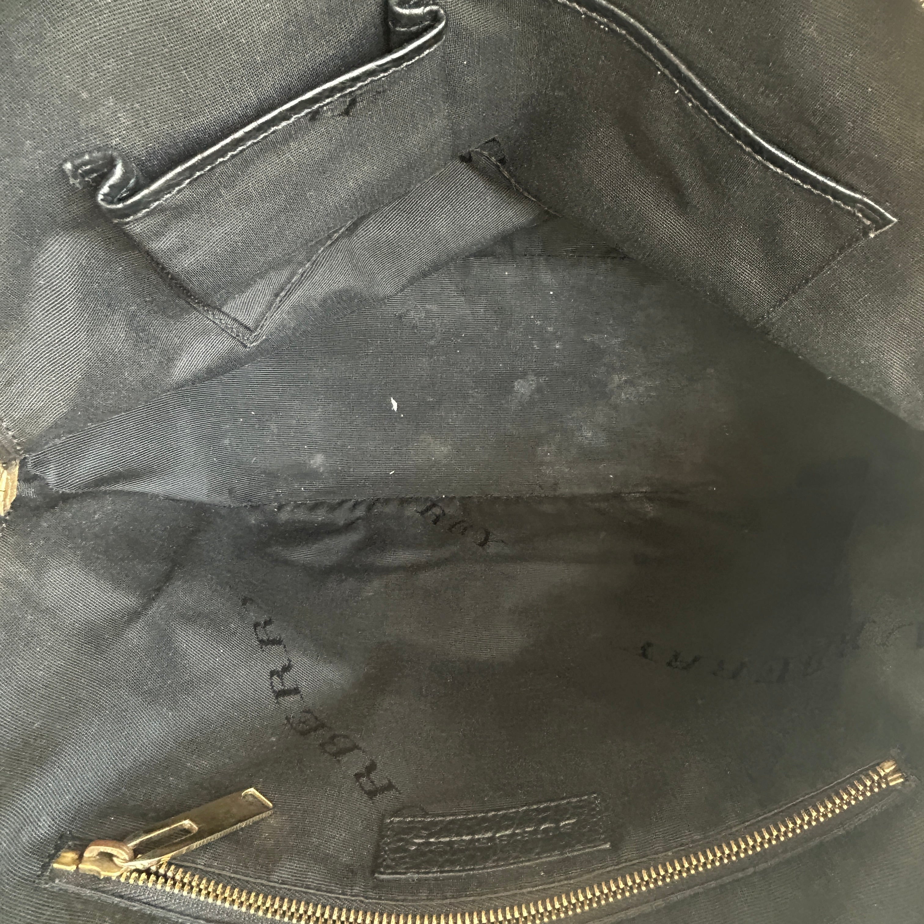 Black Leather Top Handle Bag