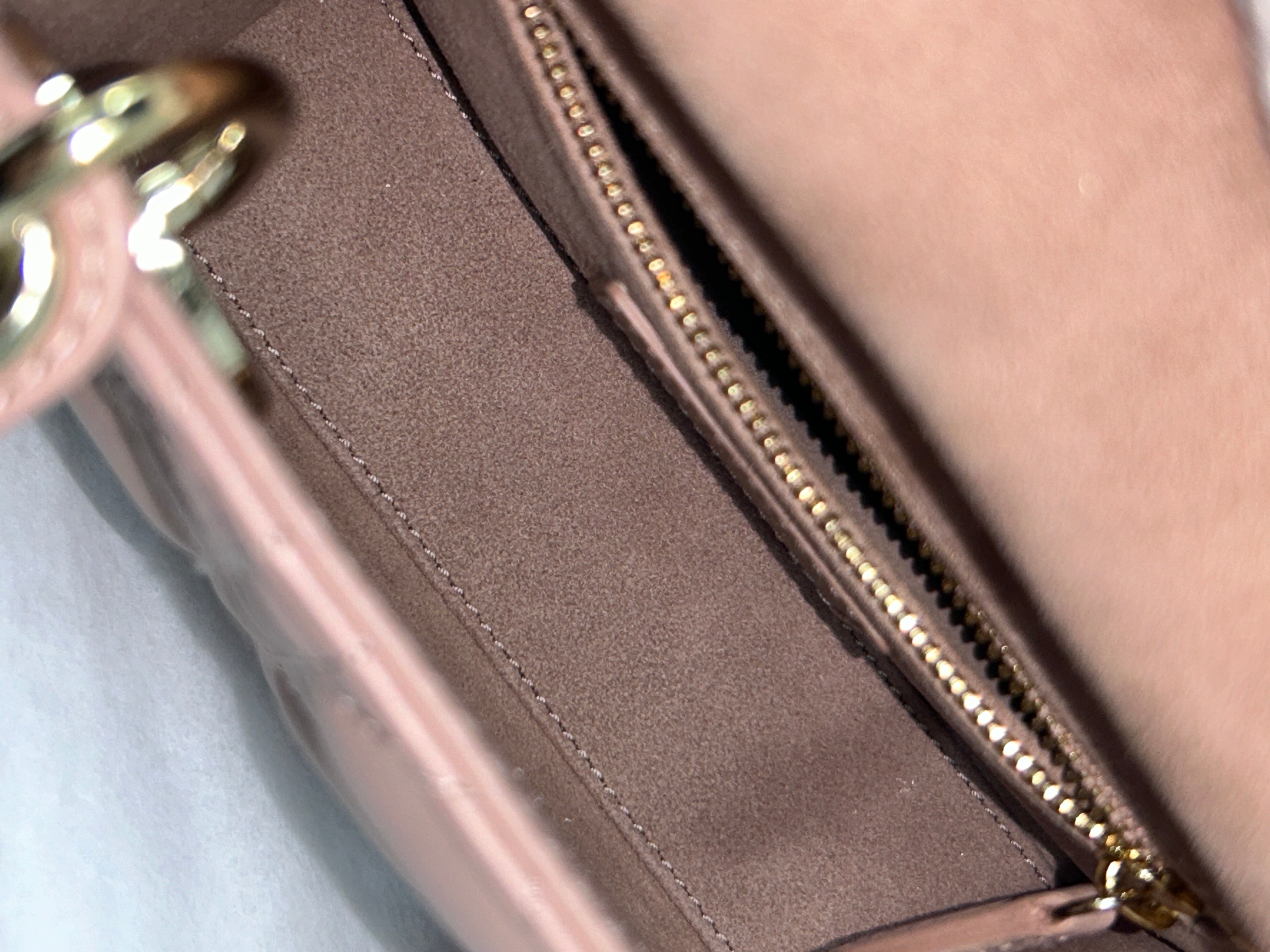 Mini Rose Des Vents Cannage Lambskin Lady Dior W/GHW