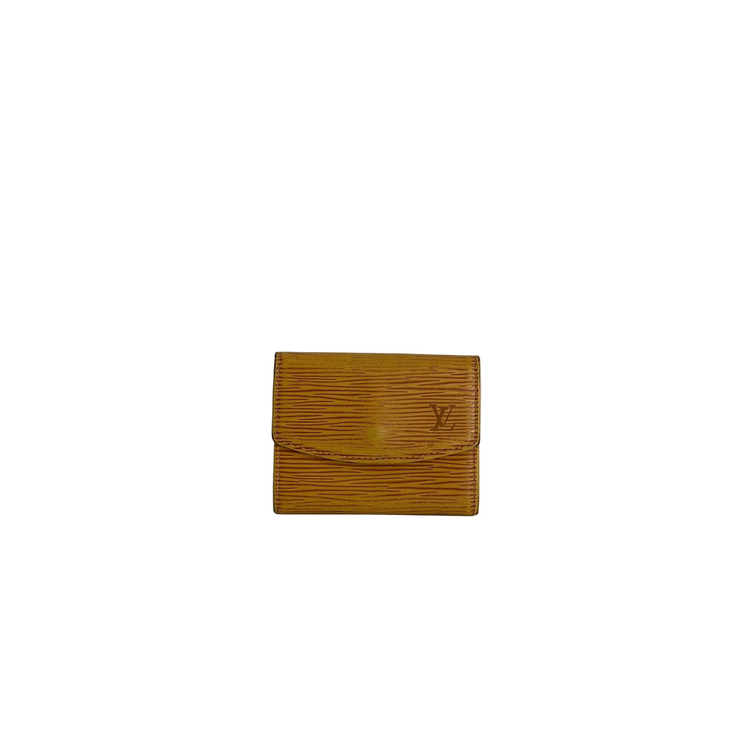 Yellow Epi Leather Elise Wallet