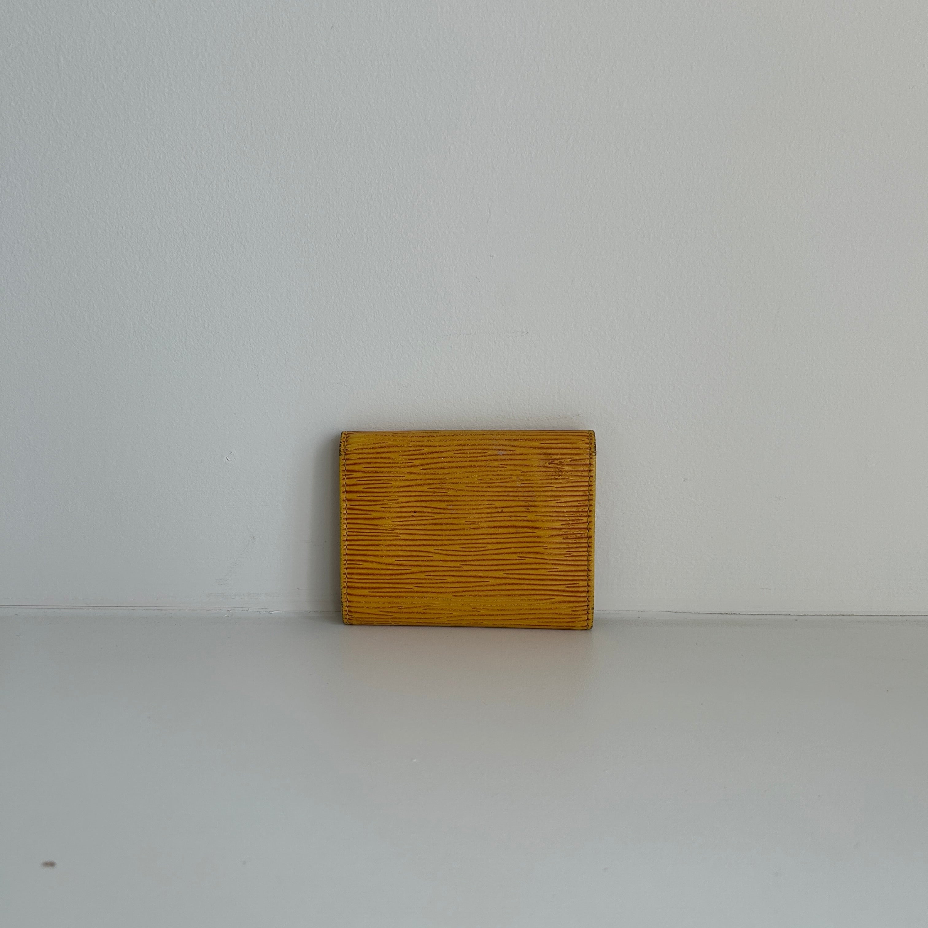 Yellow Epi Leather Elise Wallet