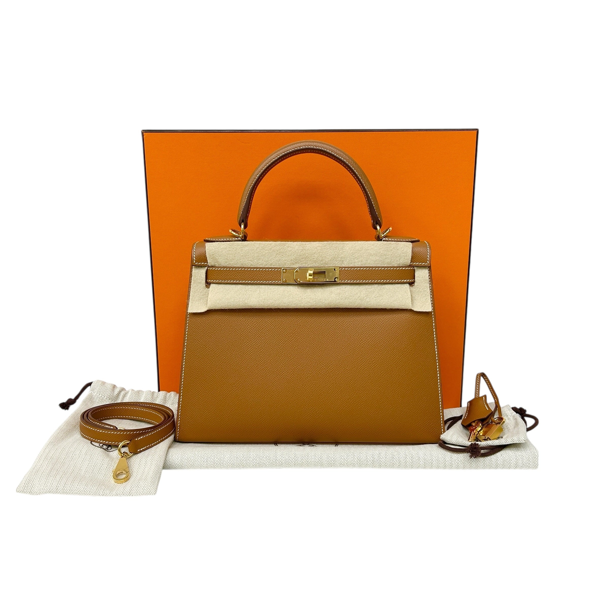 Gold Epsom Kelly Sellier 28