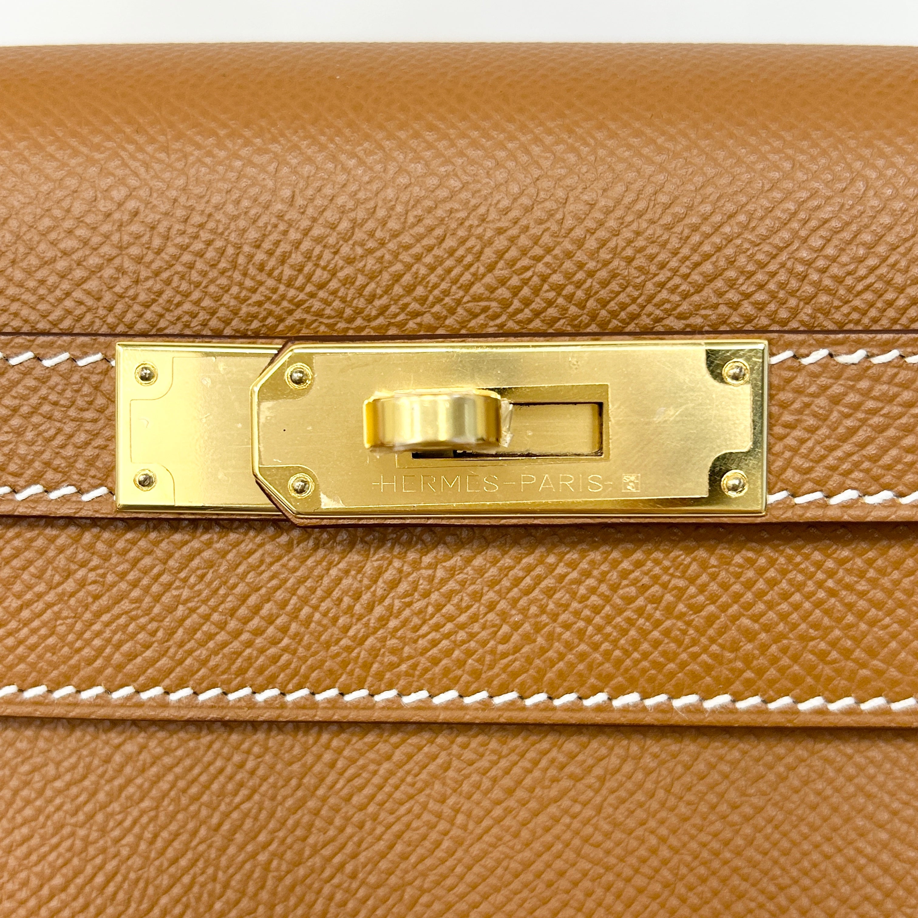 Gold Epsom Kelly Sellier 28