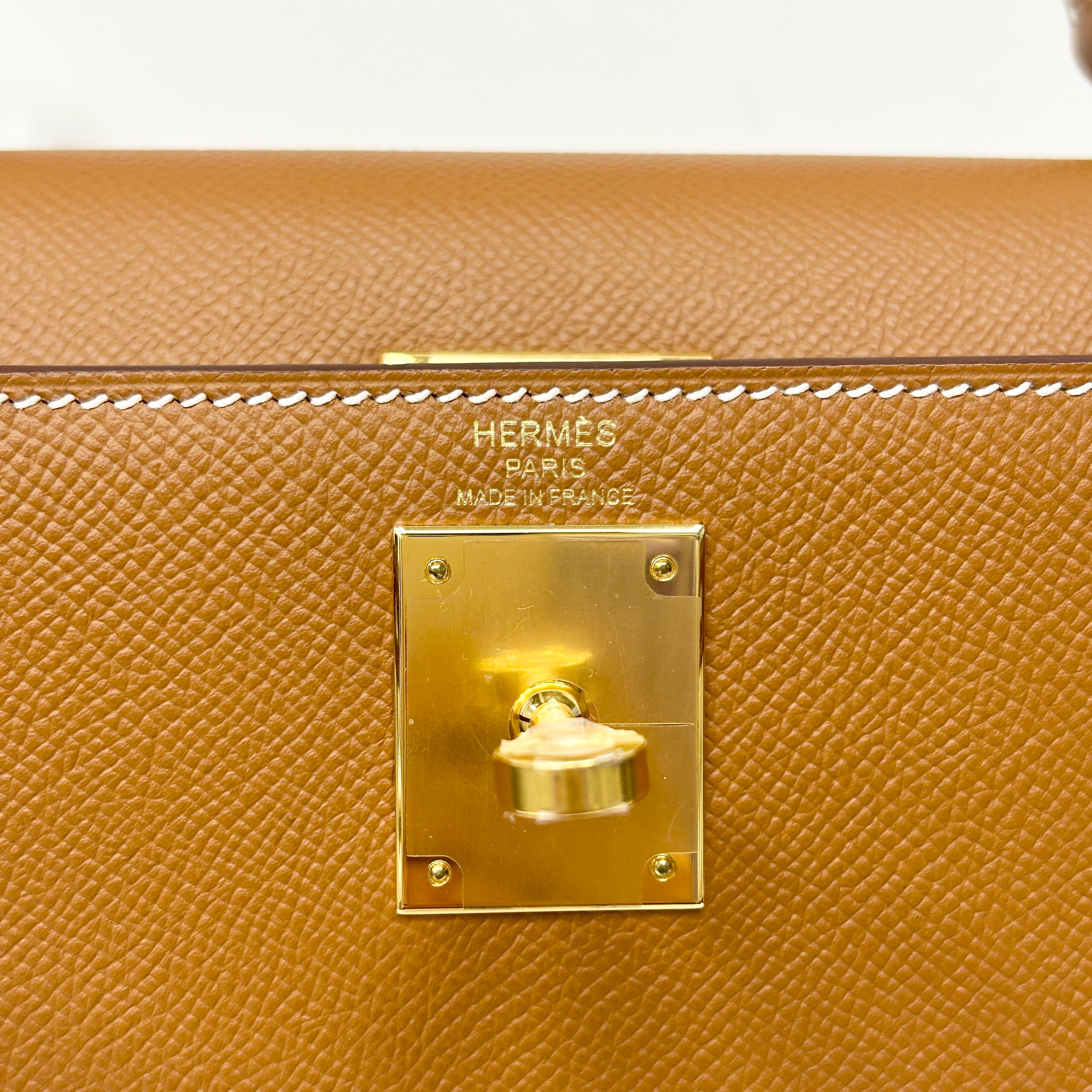 Gold Epsom Kelly Sellier 28