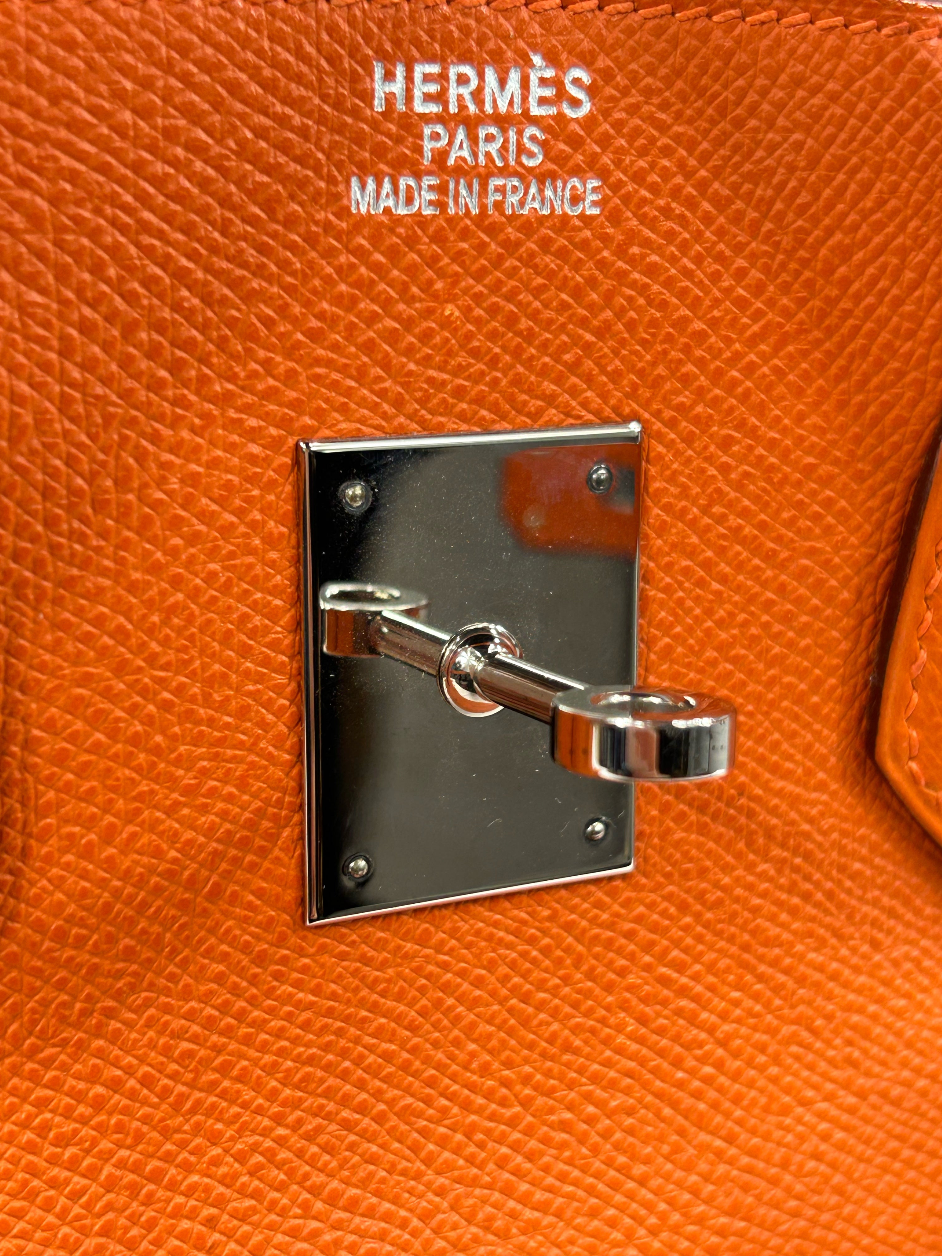 Orange Epsom Birkin 35 w/PHW