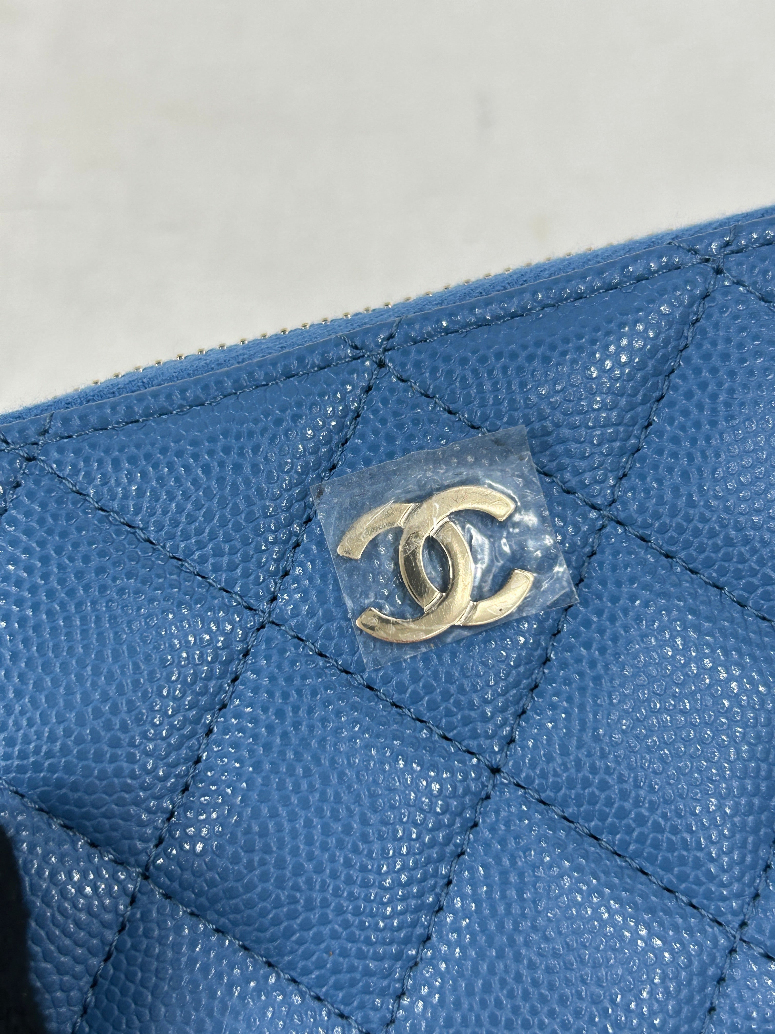 Blue Caviar Quilted Card Coin Pouch Wallet w/GHW