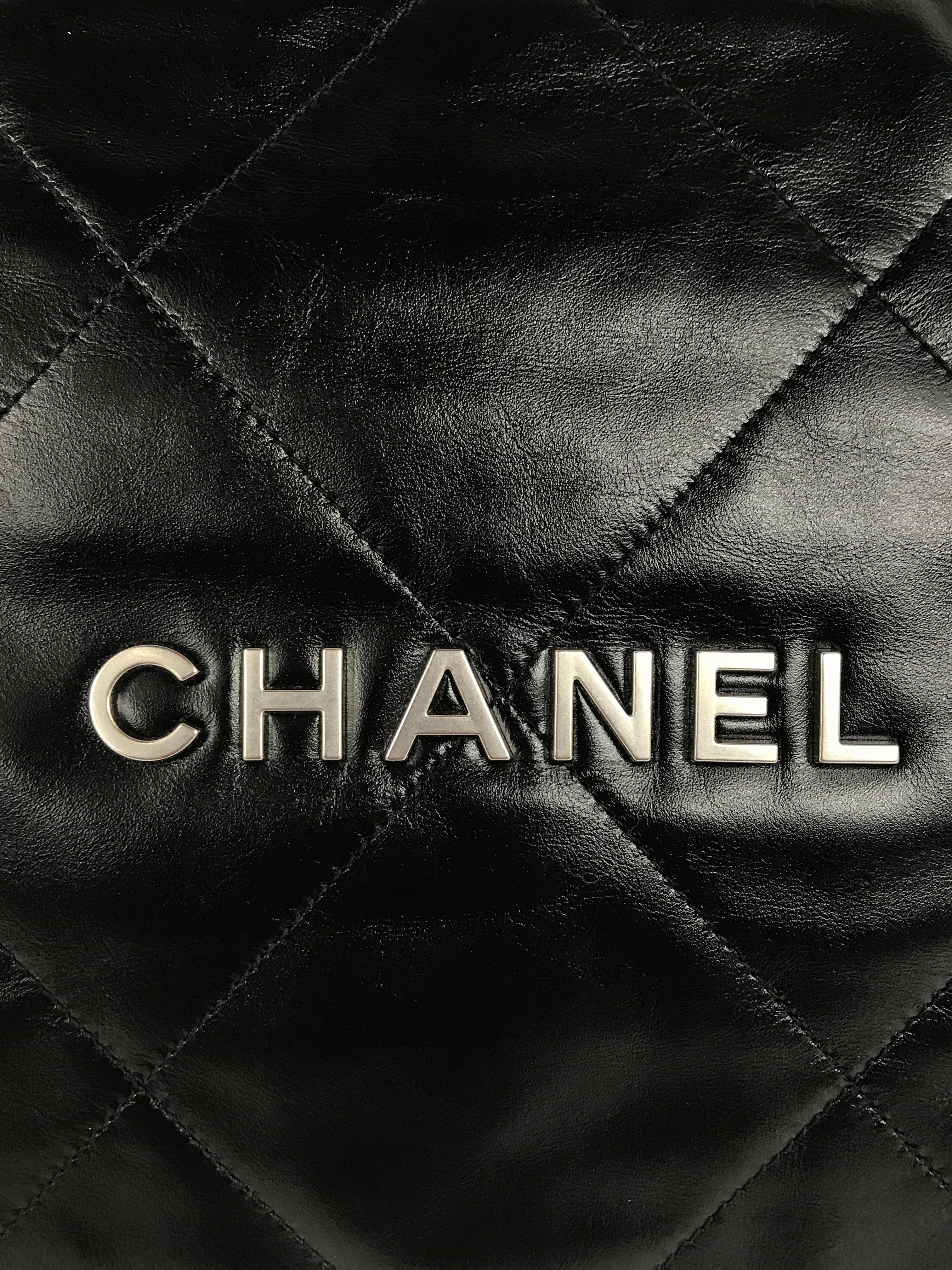 Shiny Black Quilted Calfskin Leather 23S Hobo Bag w/MSHW