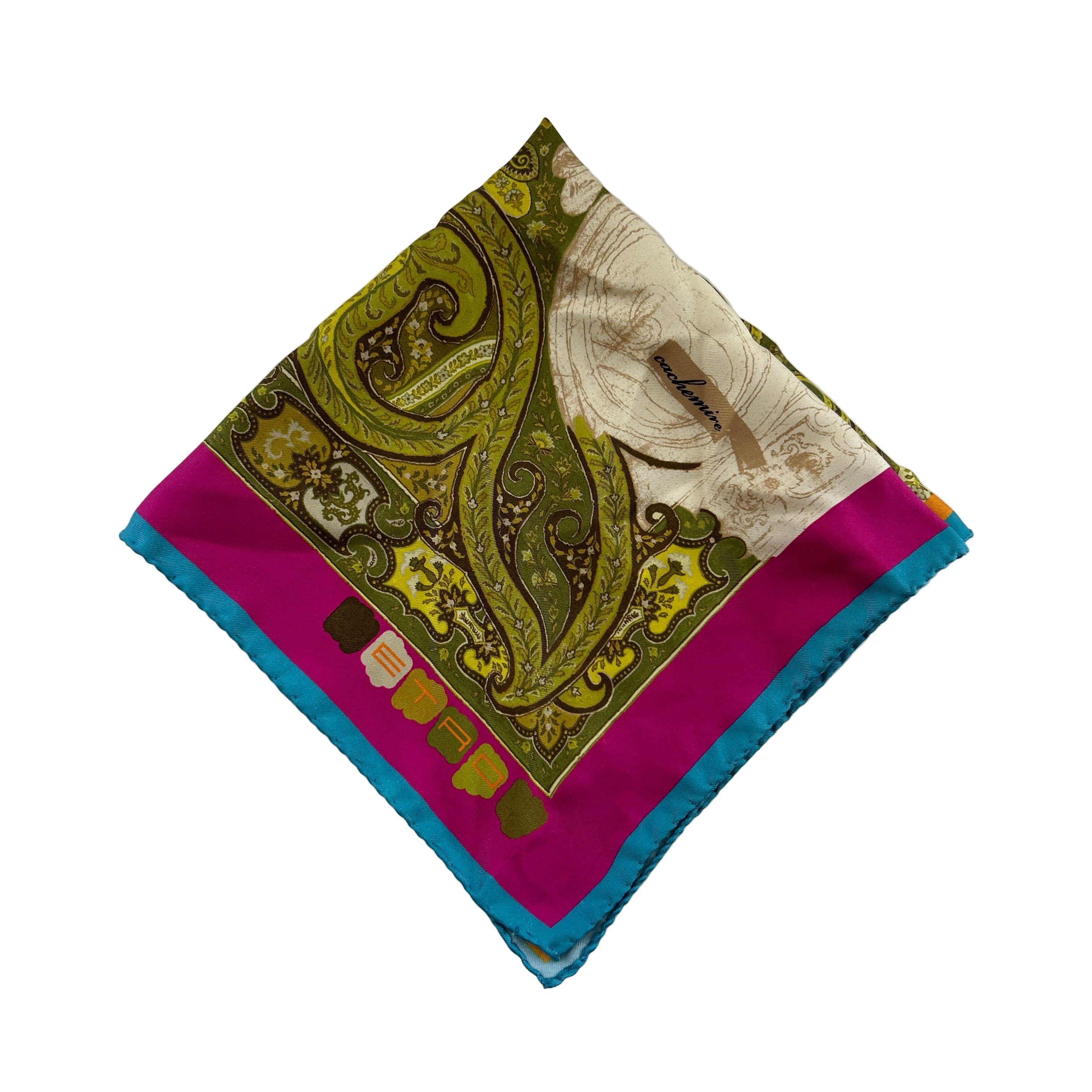 Multicolored Pattern Silk Scarf