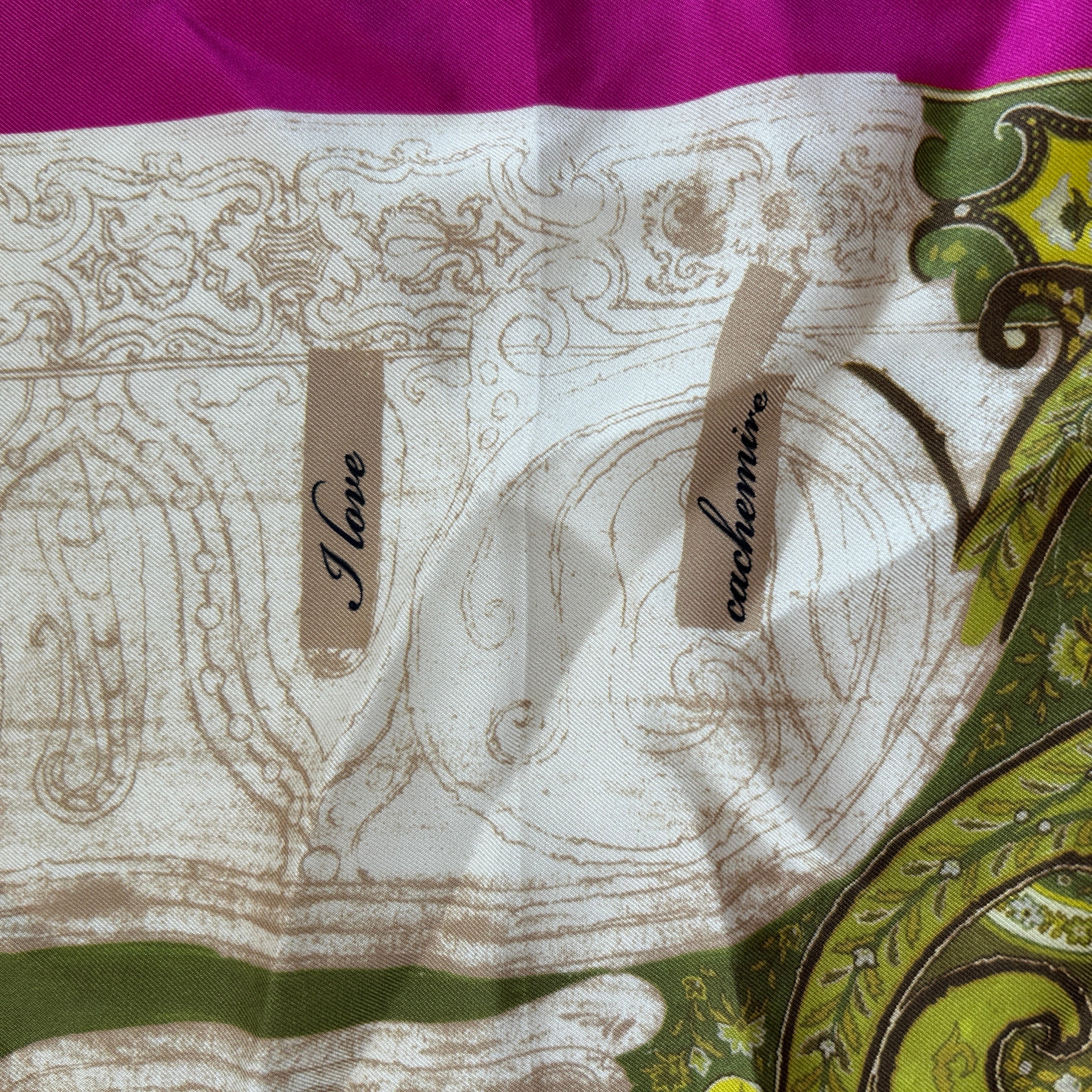 Multicolored Pattern Silk Scarf