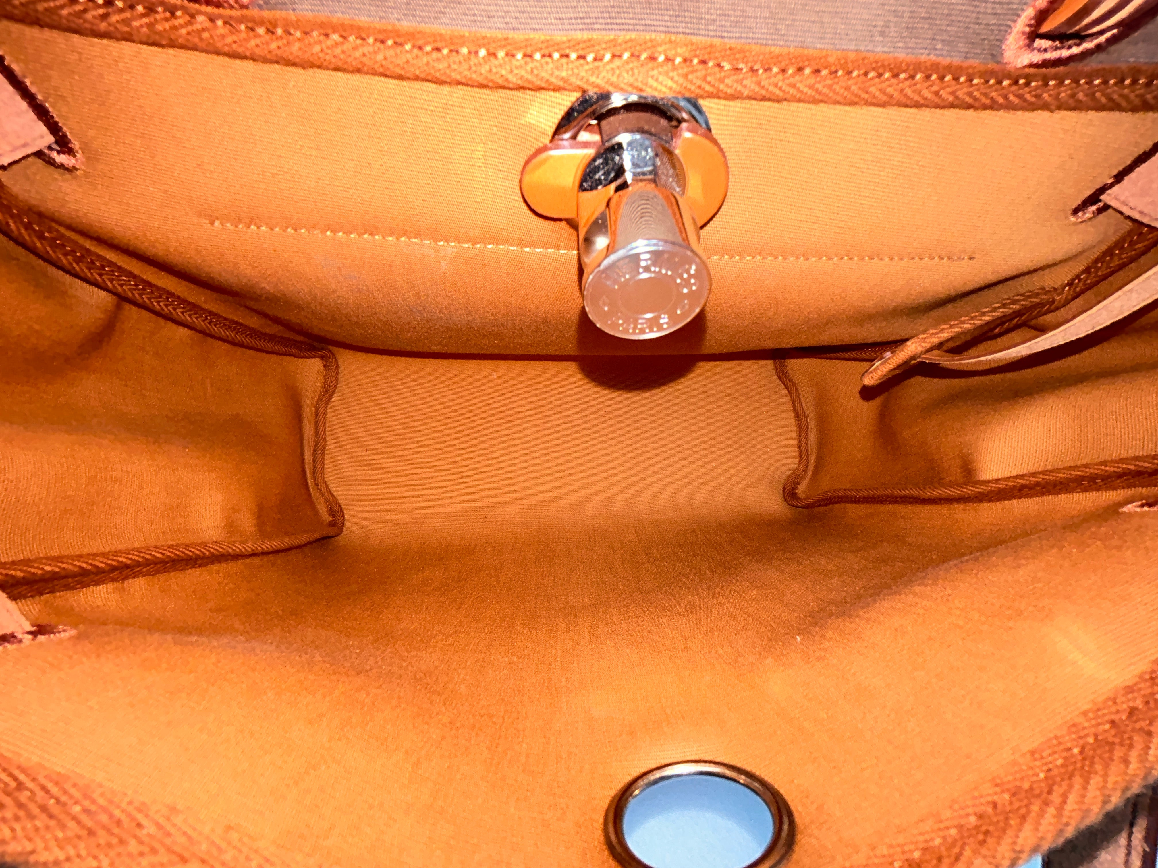 Herbag Etoupe/Dune/Fauve Zip 31 Retourne Verso Bag w/PHW