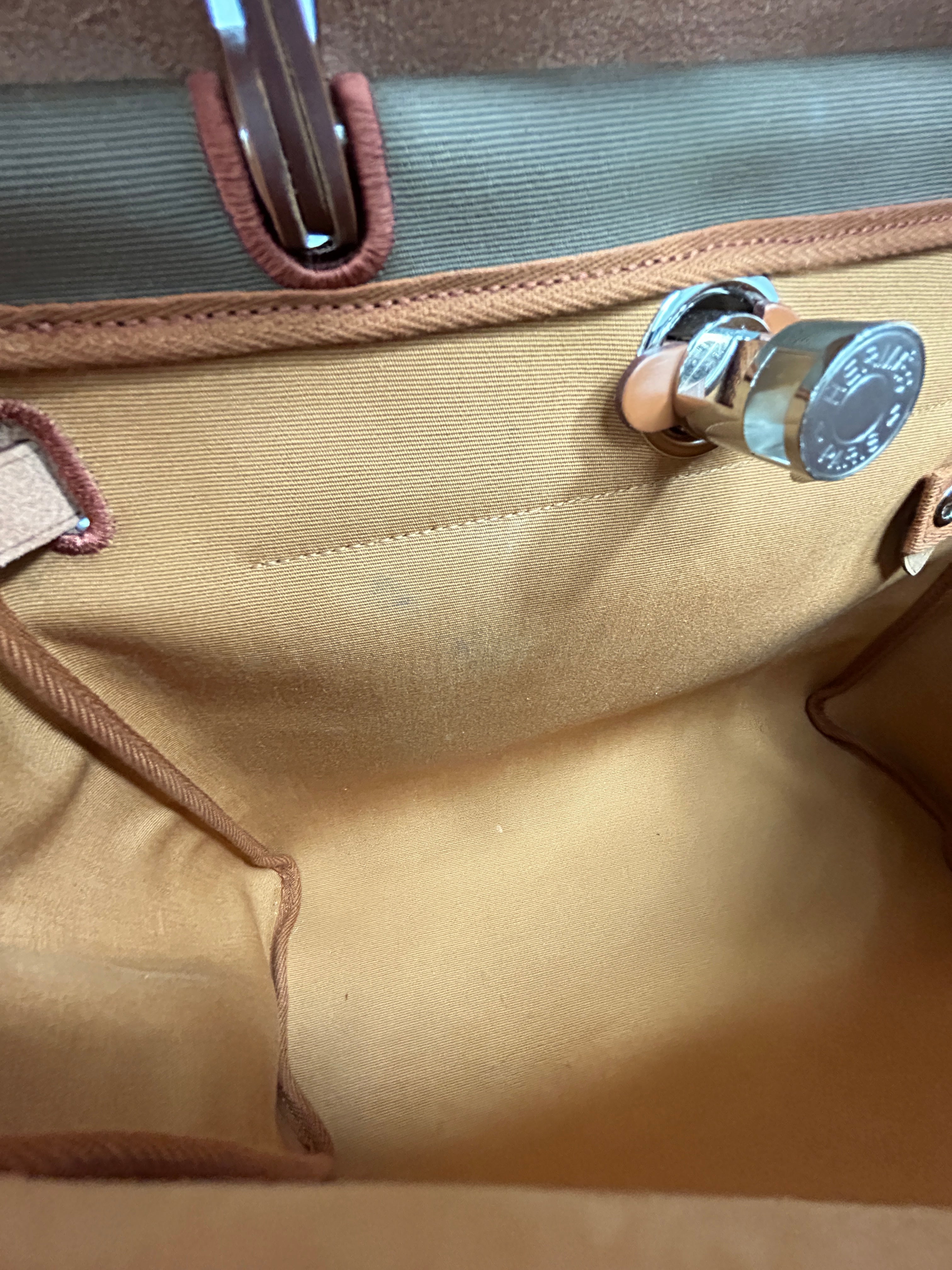Herbag Etoupe/Dune/Fauve Zip 31 Retourne Verso Bag w/PHW