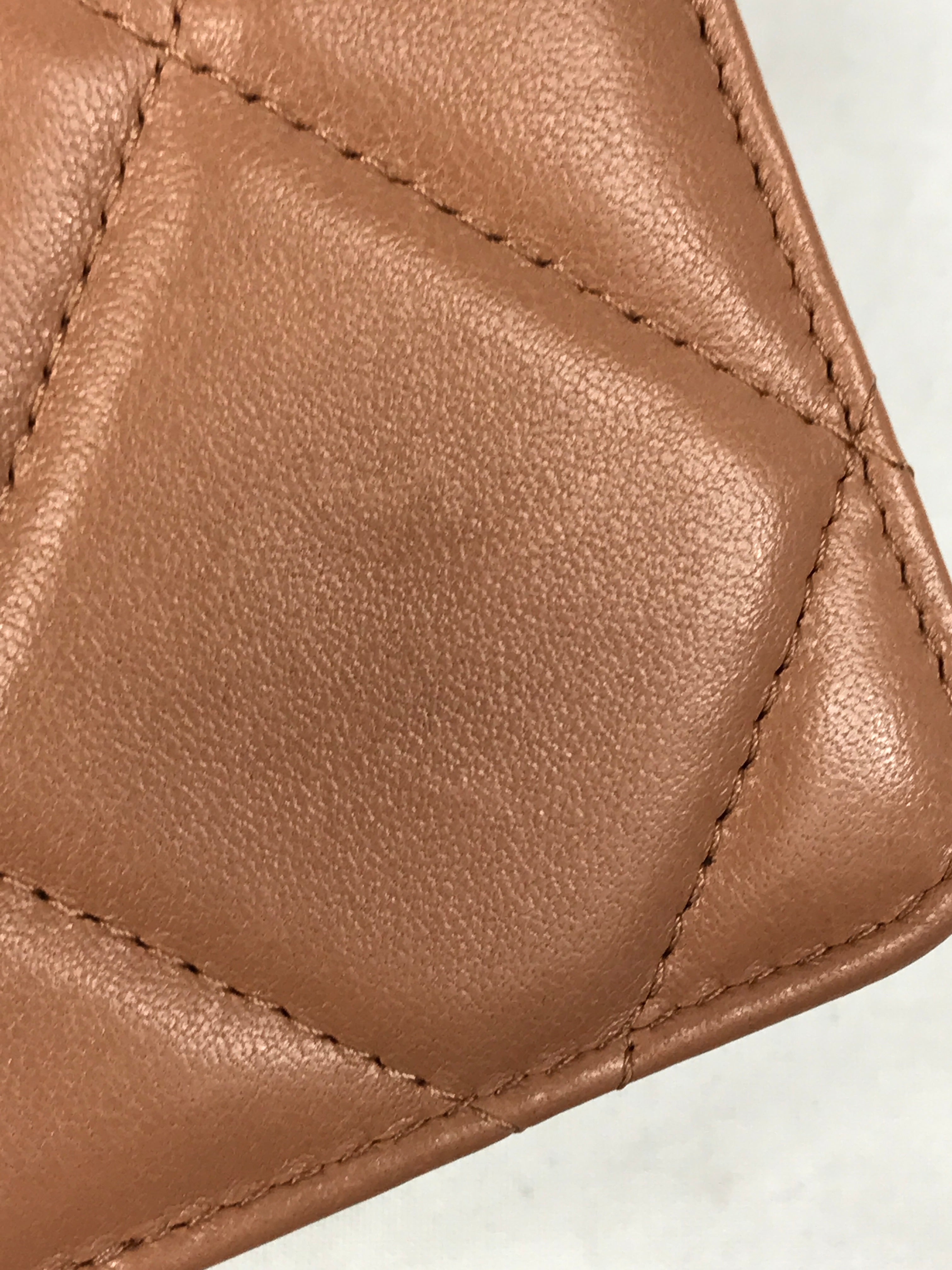 Camel Quilted Mini Lambskin 19 Waist Belt Bag w/GHW/SHW/AGW/RHW