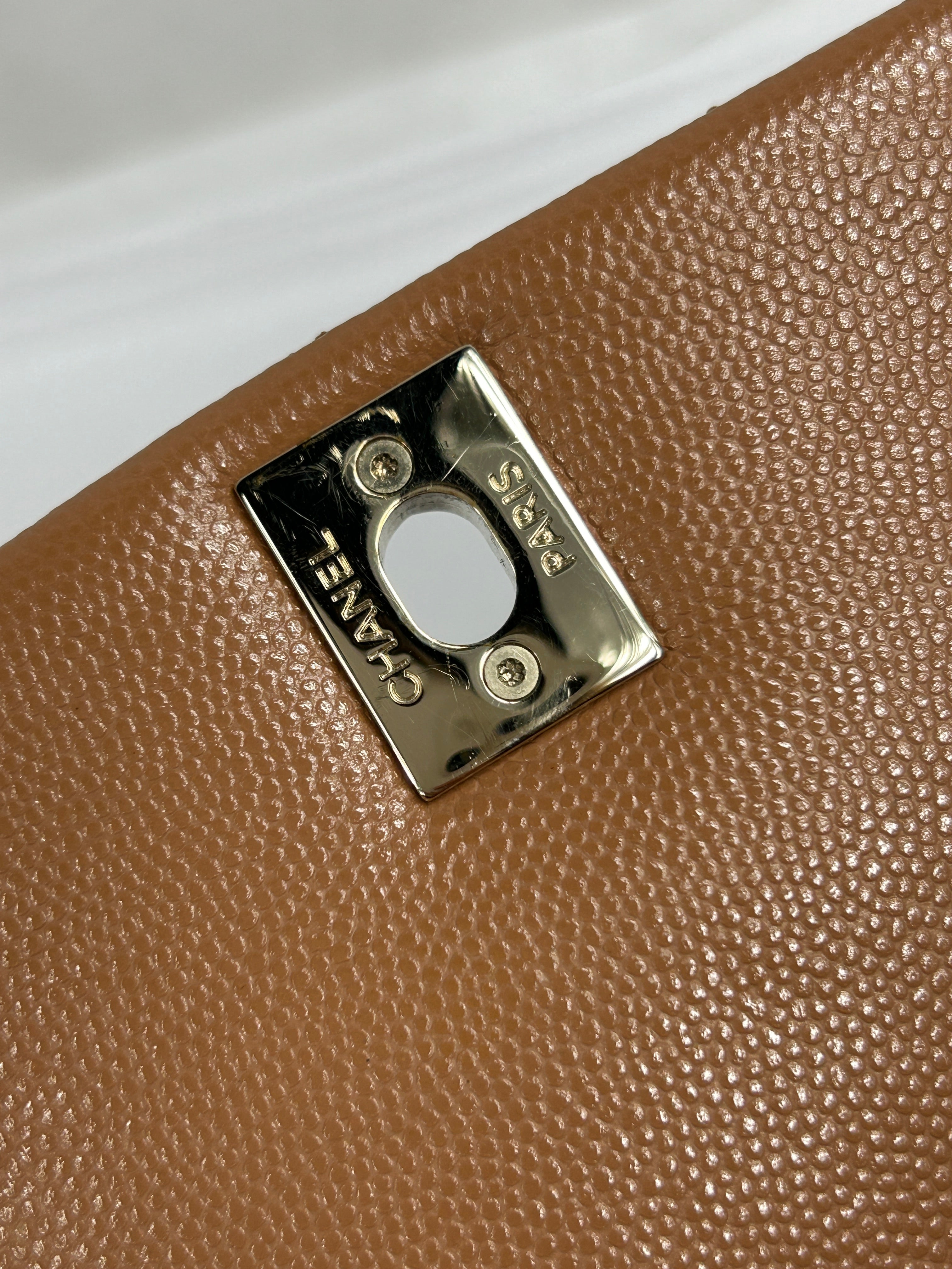Caviar Camel Quilted Extra Mini Coco Handle w/LGHW-ON LAYAWAY