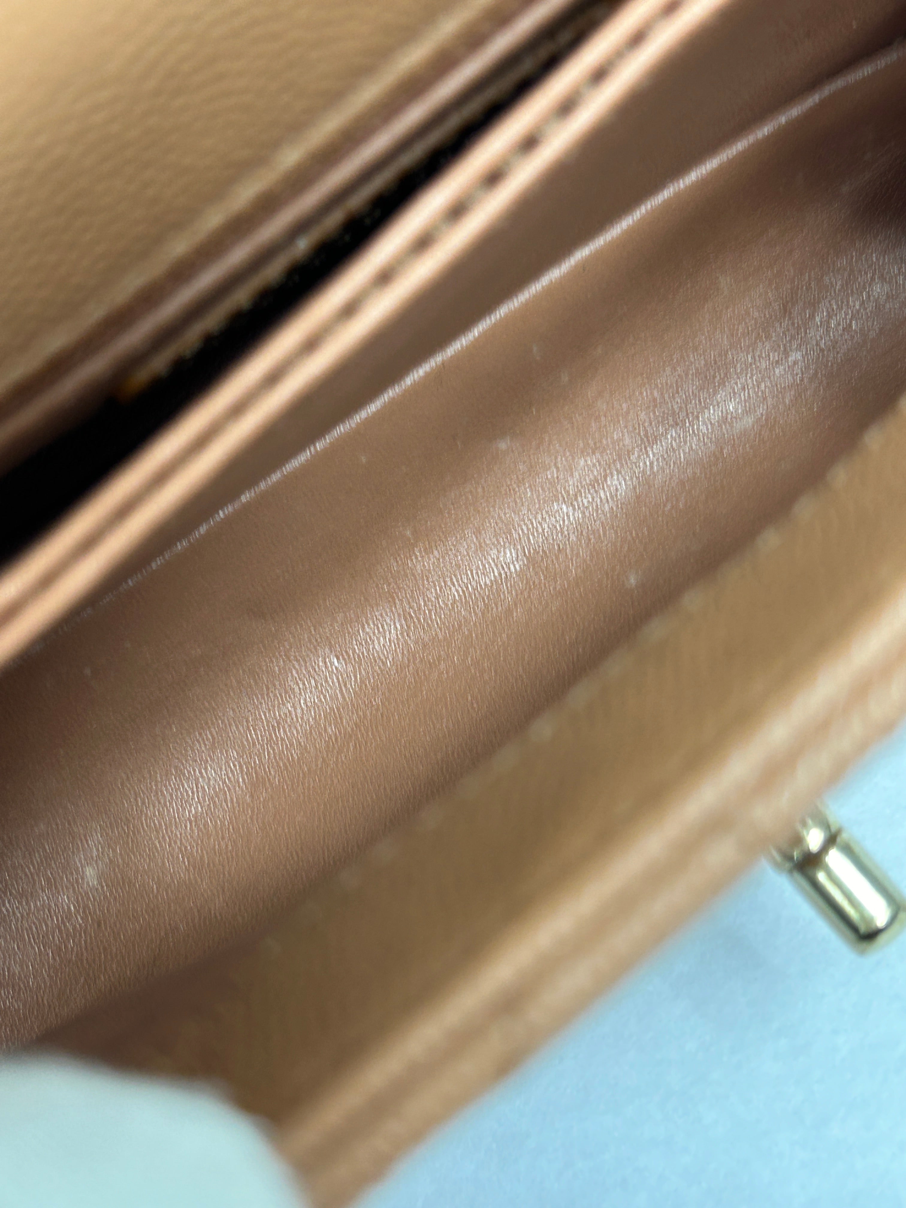 Caviar Camel Quilted Extra Mini Coco Handle w/LGHW-ON LAYAWAY
