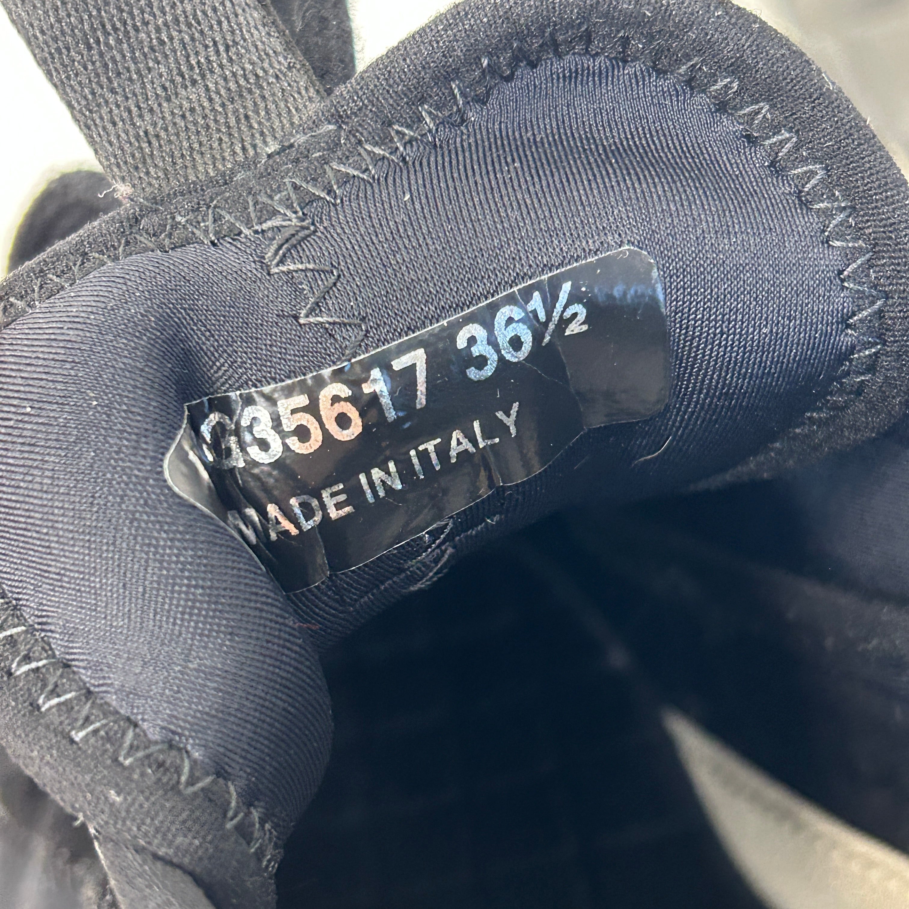 Black Fabric/Suede CC Sneakers - Haute Classics