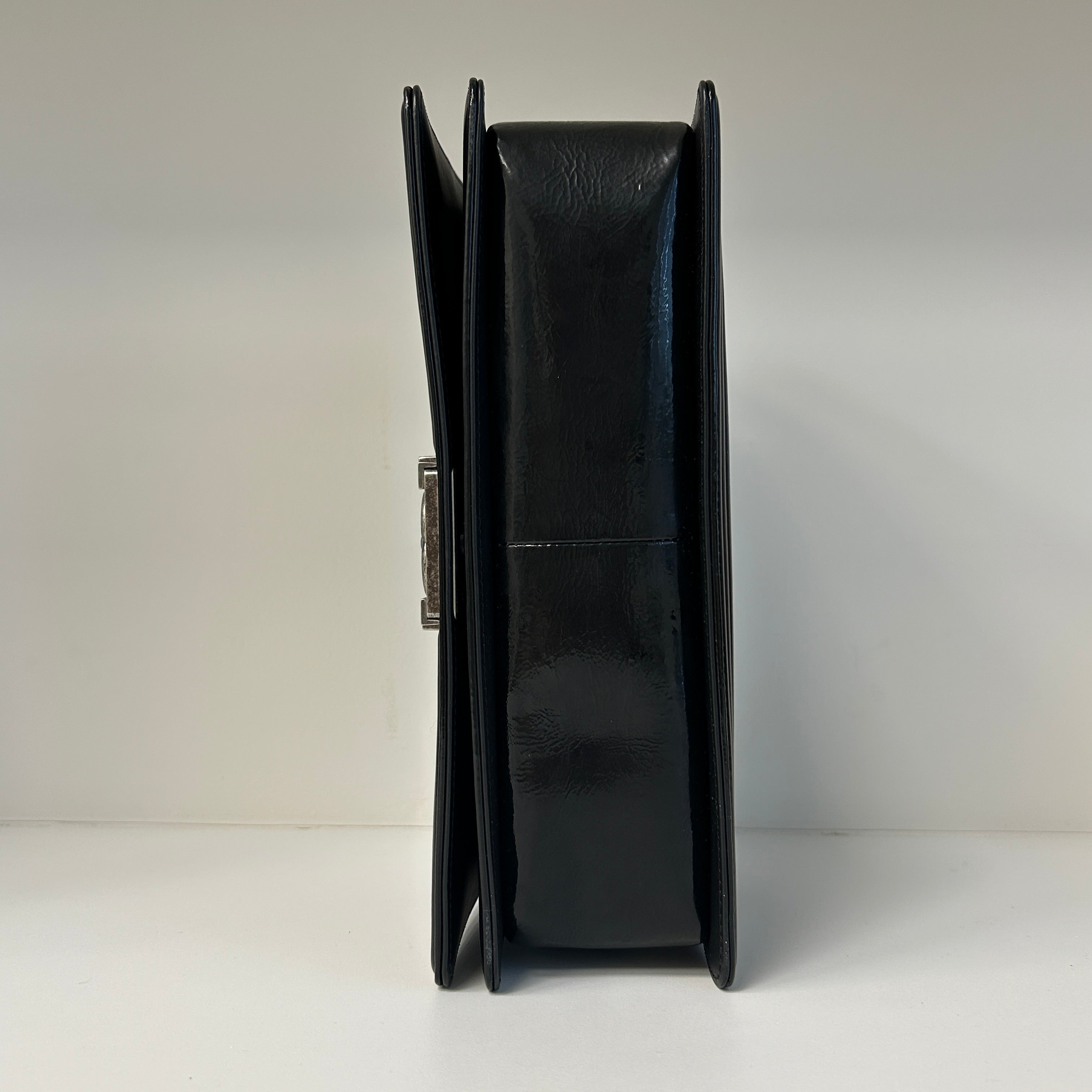 Black Gold Python/Patent Leather (New Medium) Boy Bag w/RHW
