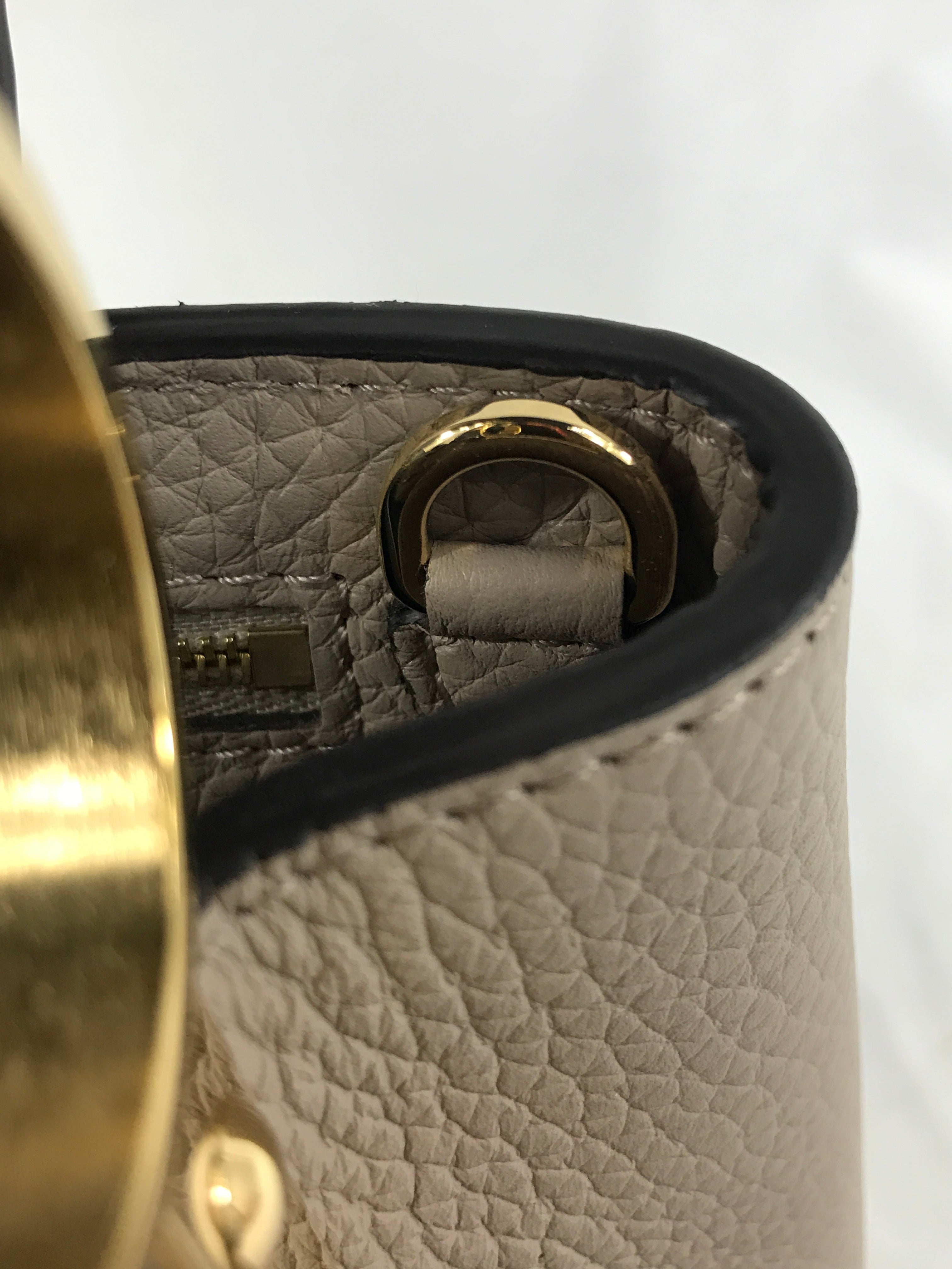 Nude Taurillon Leather Capucines BB Bag w/Python Handle and GHW- ON LAYAWAY