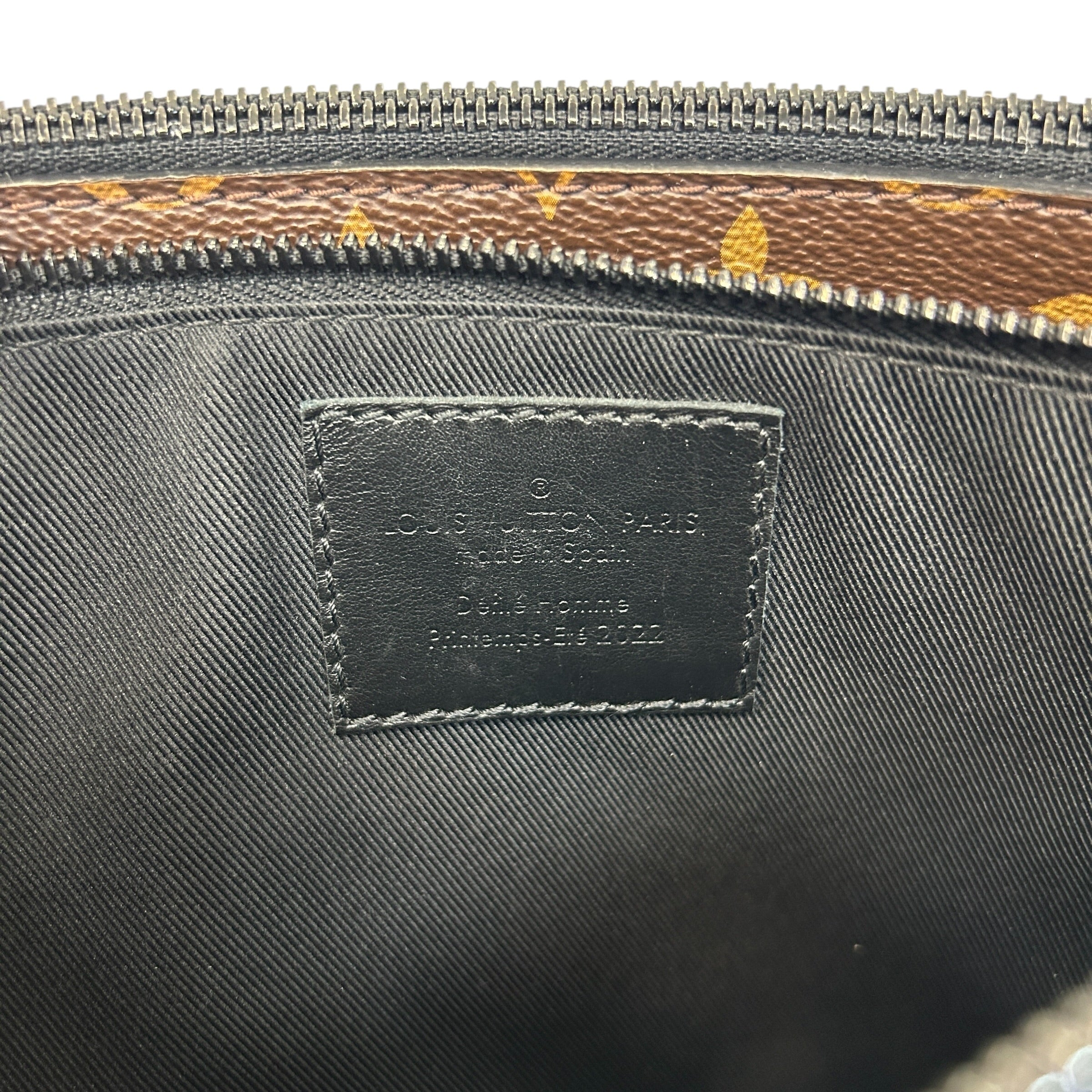 Black Taurillon Leather Monogram Canvas Trio Messenger Bag - Haute Classics