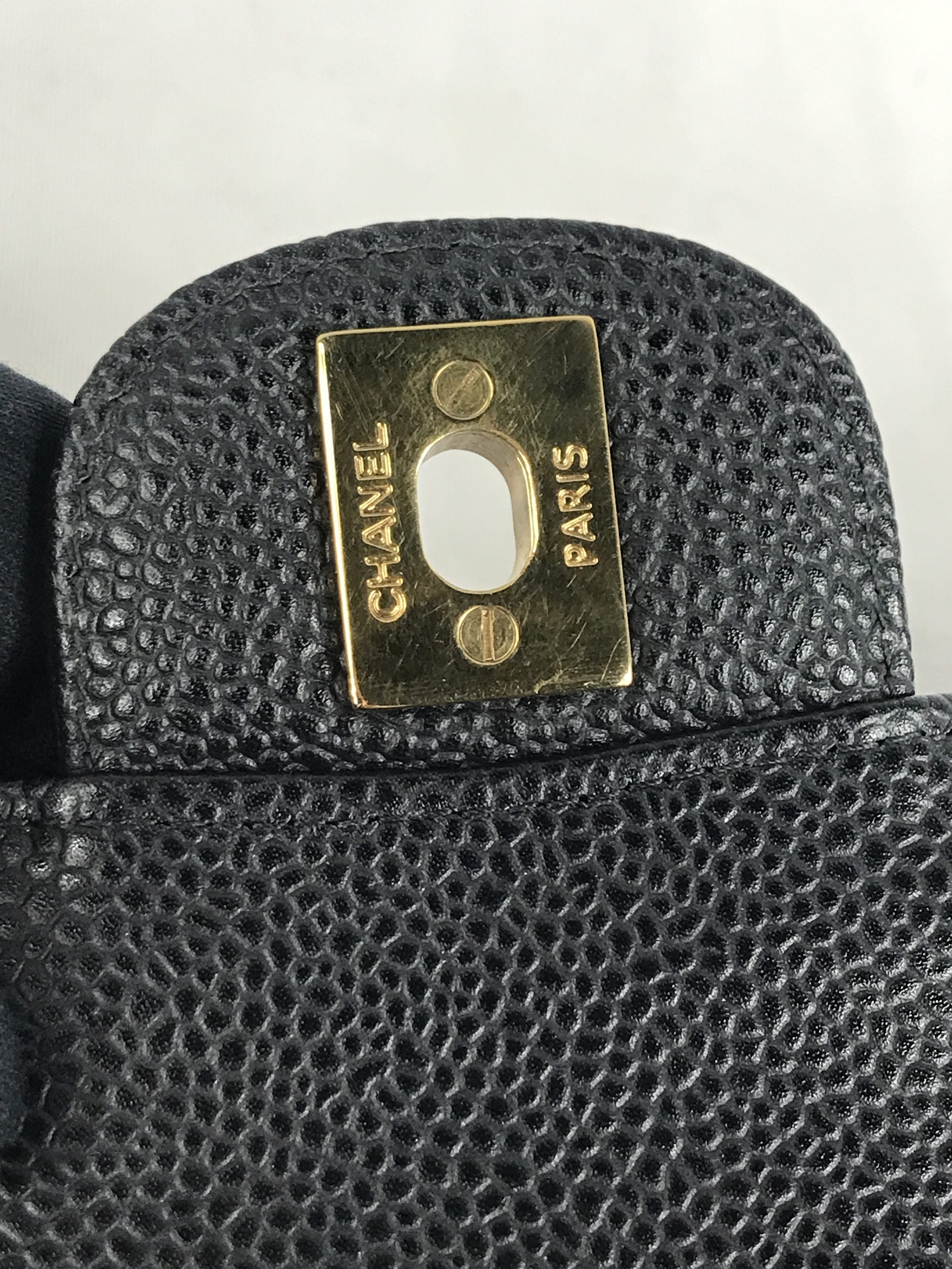 Black Caviar Small Double Flap Classic w/GHW