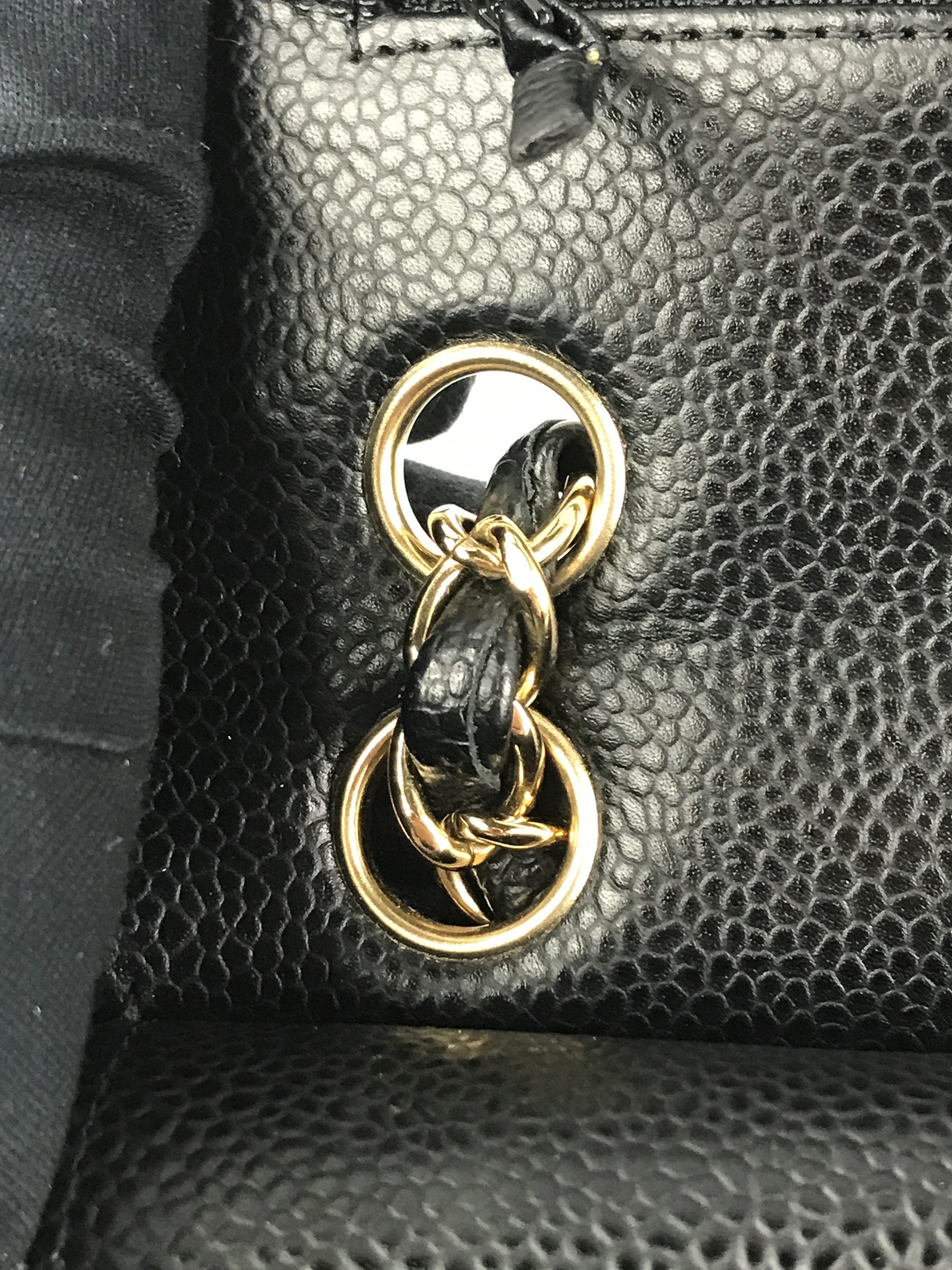 Black Caviar Small Double Flap Classic w/GHW