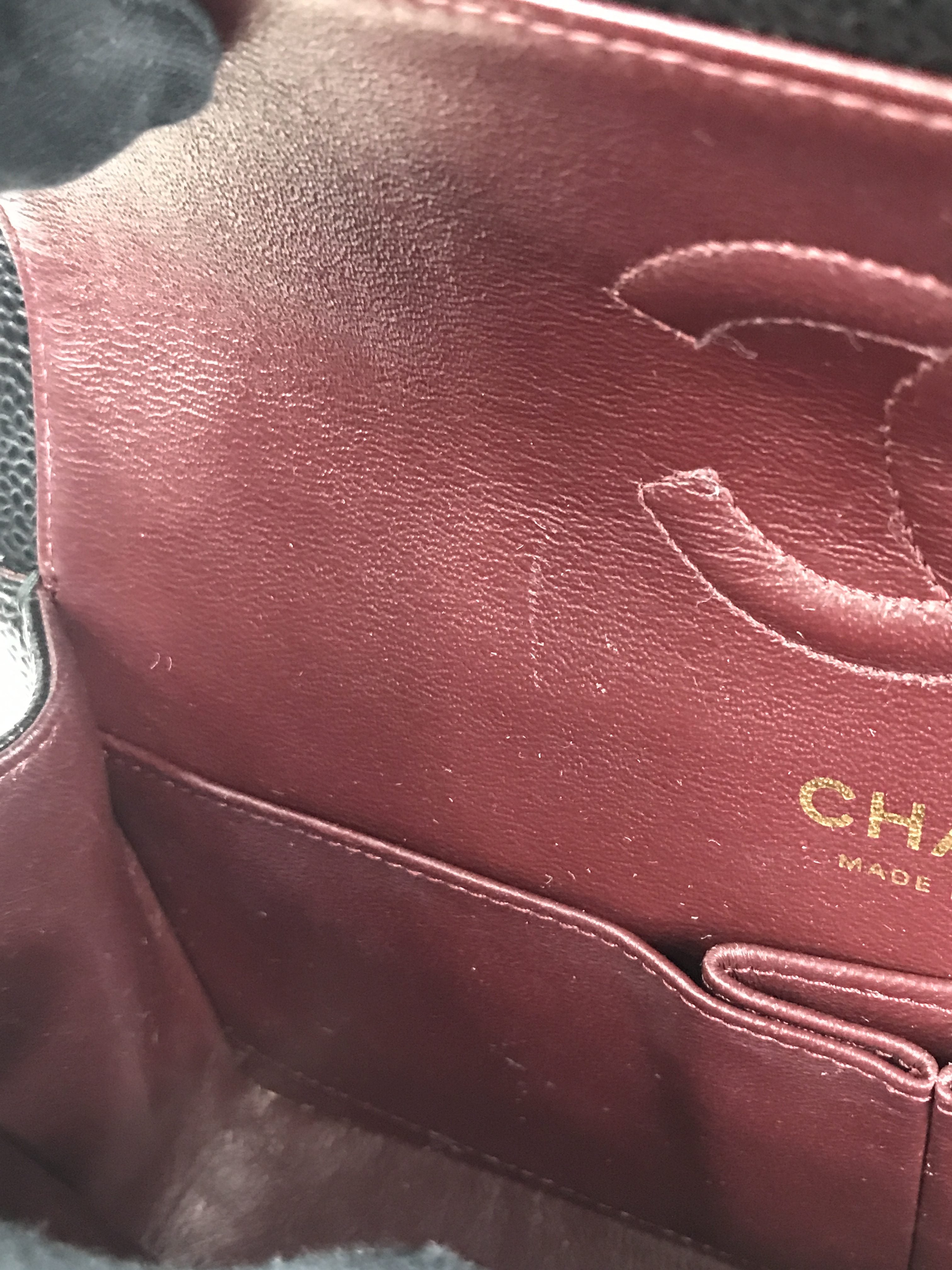 Black Caviar Small Double Flap Classic w/GHW