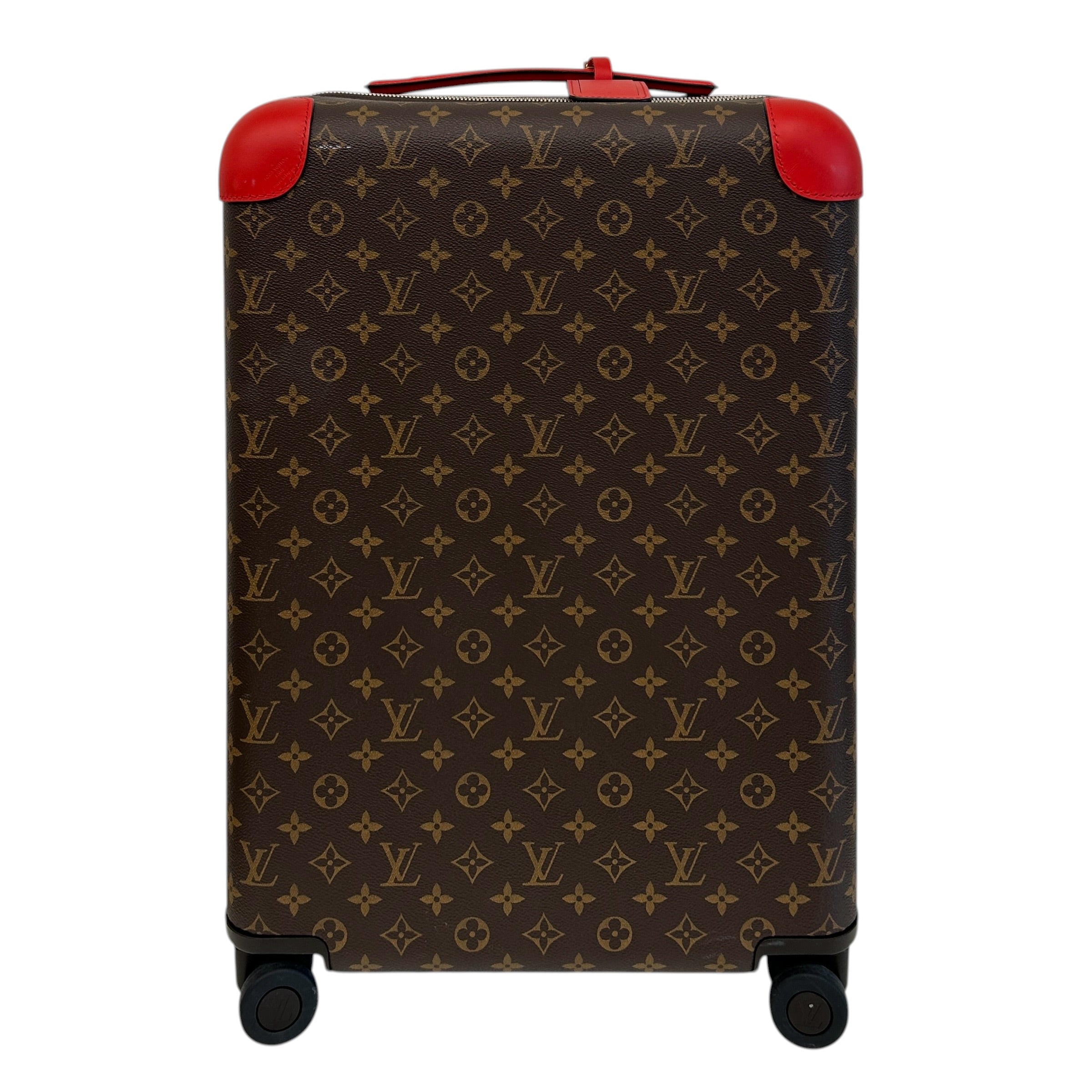 Monogram Canvas/Red Leather Horizon 55 Rolling Suitcase - Haute Classics