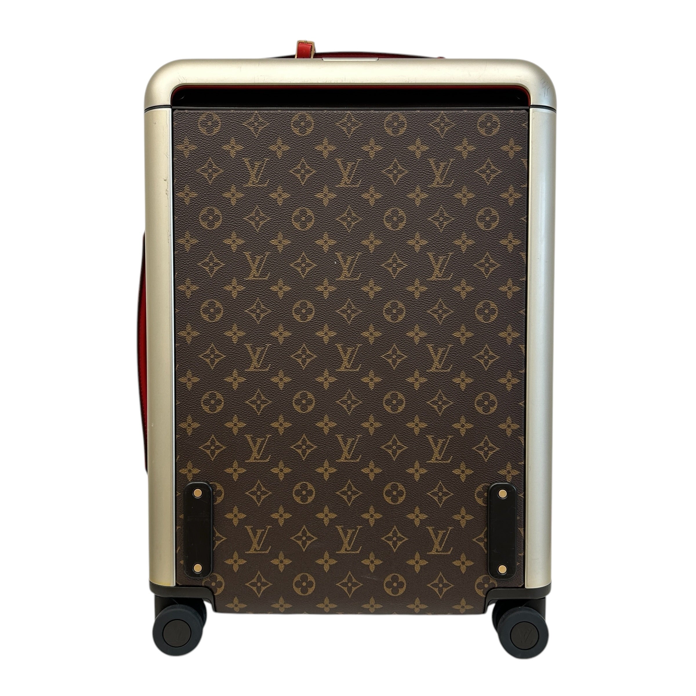 Monogram Canvas/Red Leather Horizon 55 Rolling Suitcase - Haute Classics