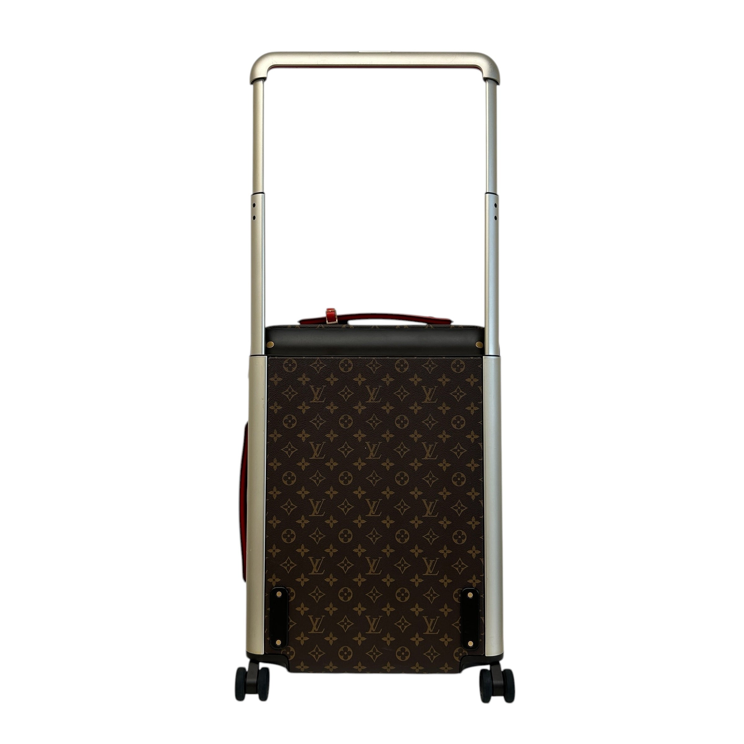 Monogram Canvas/Red Leather Horizon 55 Rolling Suitcase - Haute Classics