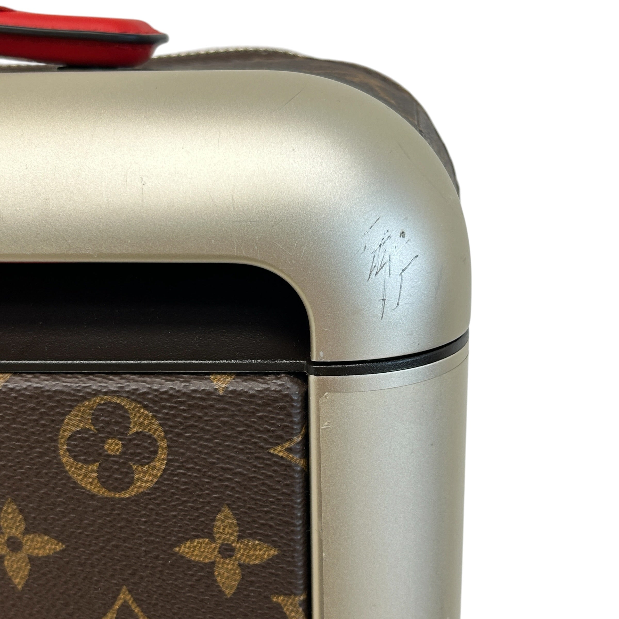 Monogram Canvas/Red Leather Horizon 55 Rolling Suitcase - Haute Classics