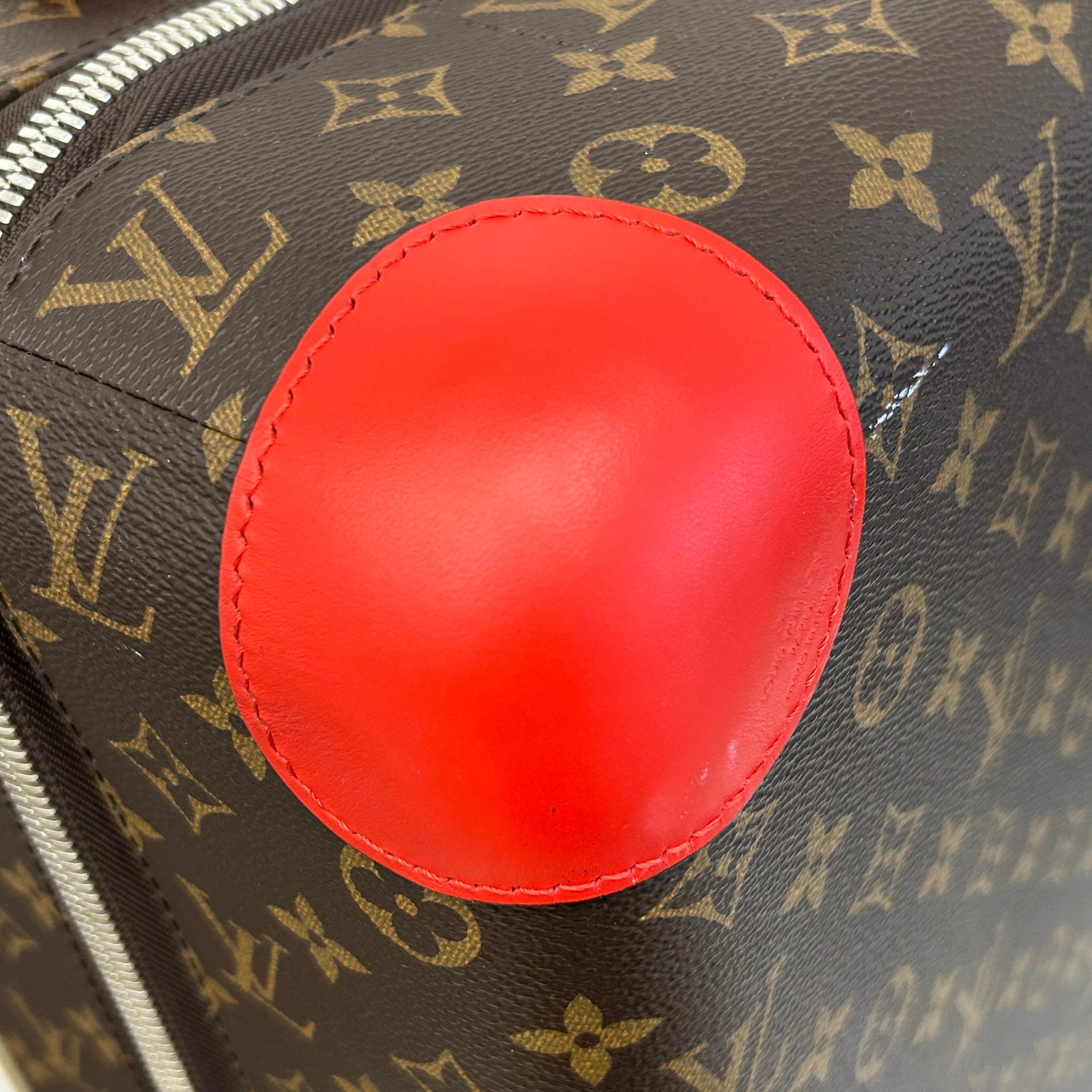 Monogram Canvas/Red Leather Horizon 55 Rolling Suitcase - Haute Classics