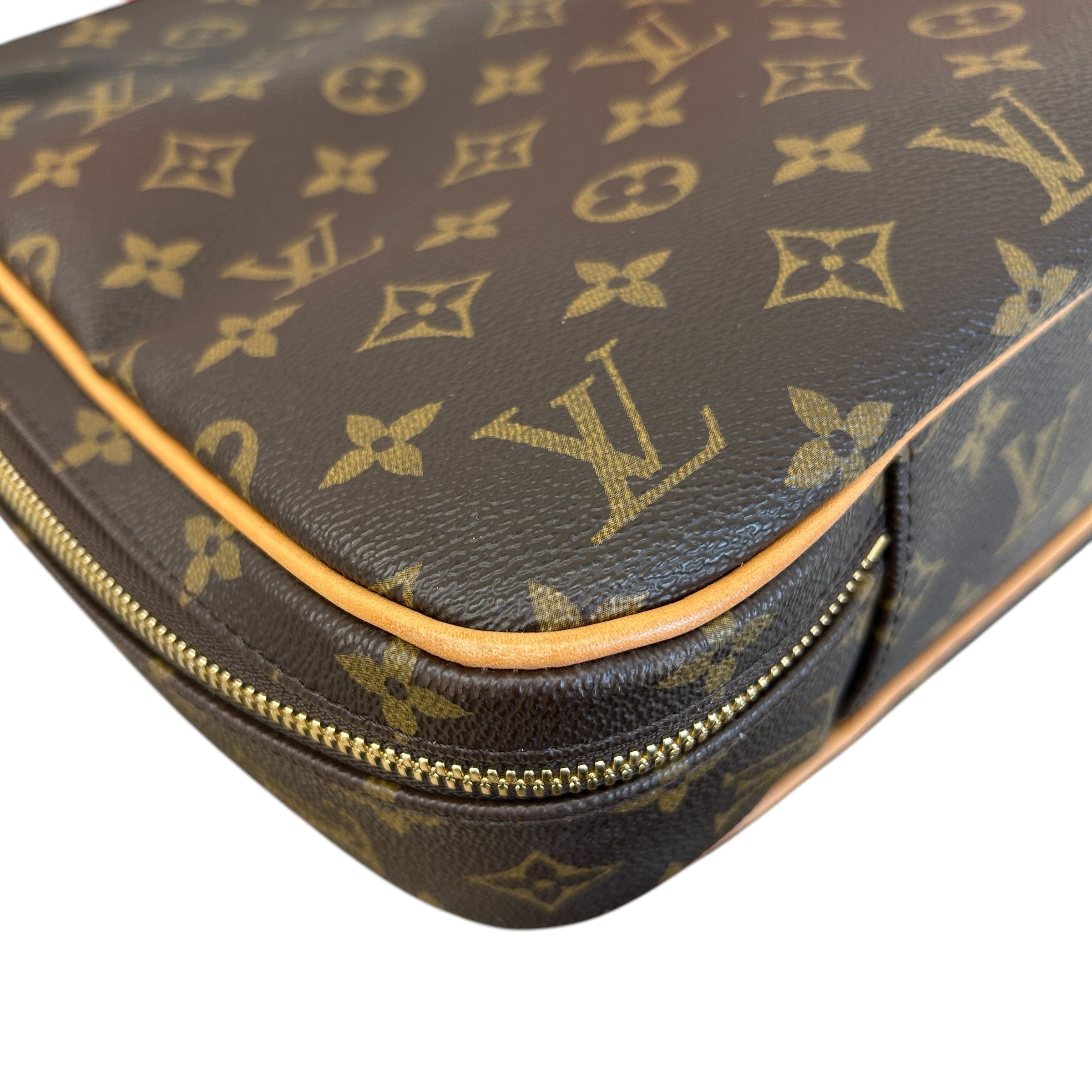 Garment Cover Monogram Canvas/Red Leather with Hanger - Haute Classics