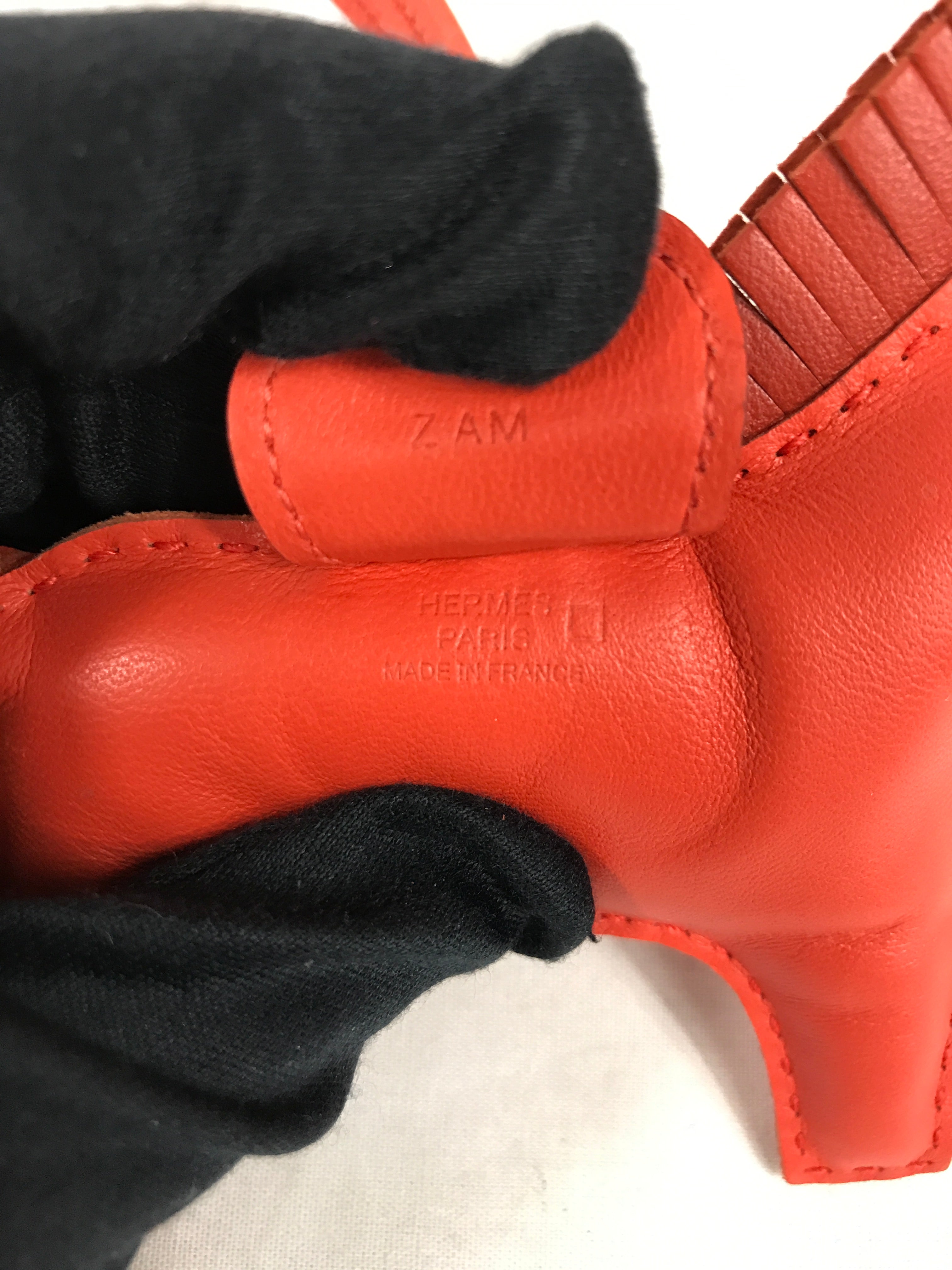 Poppy Lambskin/Alligator Mississippiensis Rodeo MM Charm