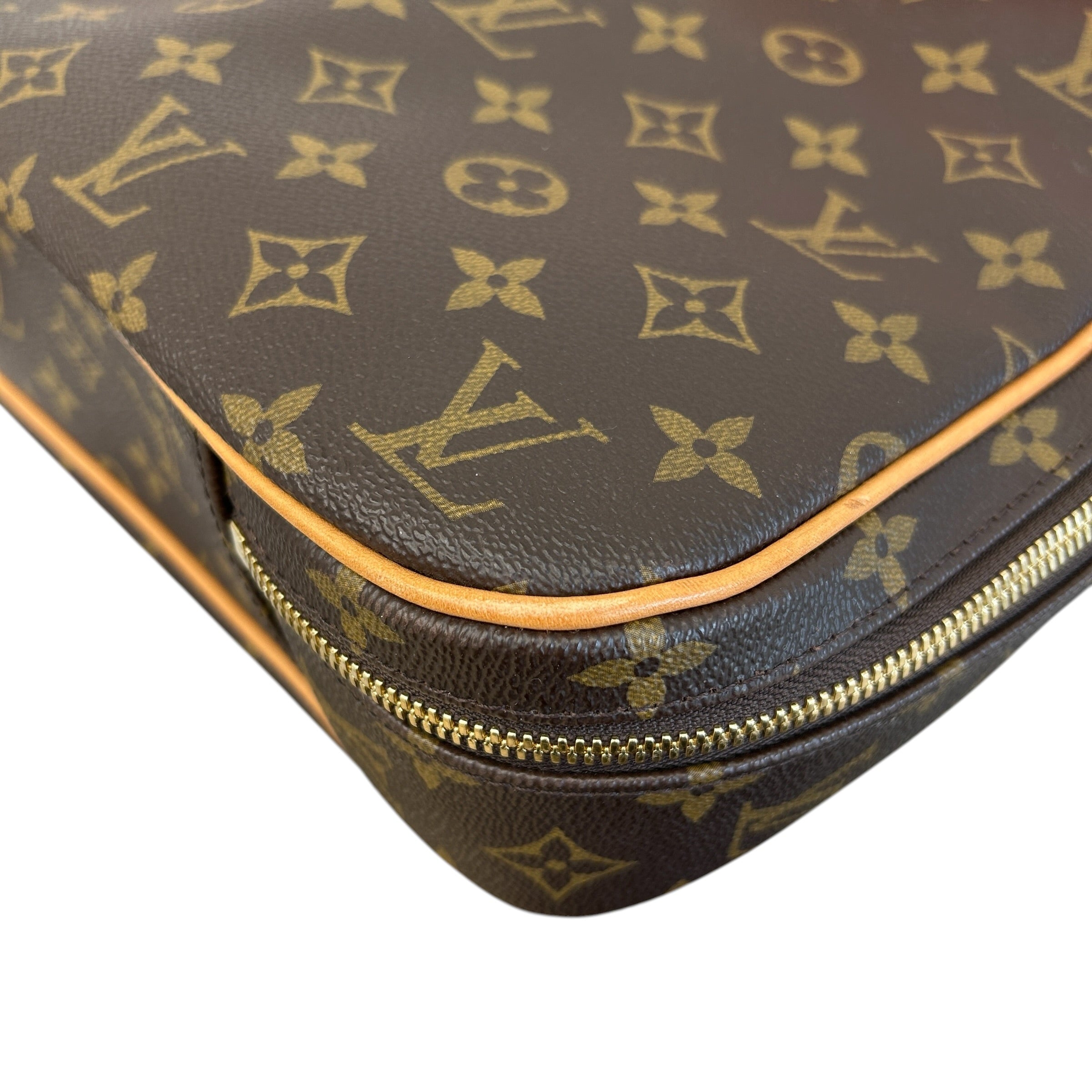 Garment Cover Monogram Canvas/Red Leather with Hanger - Haute Classics
