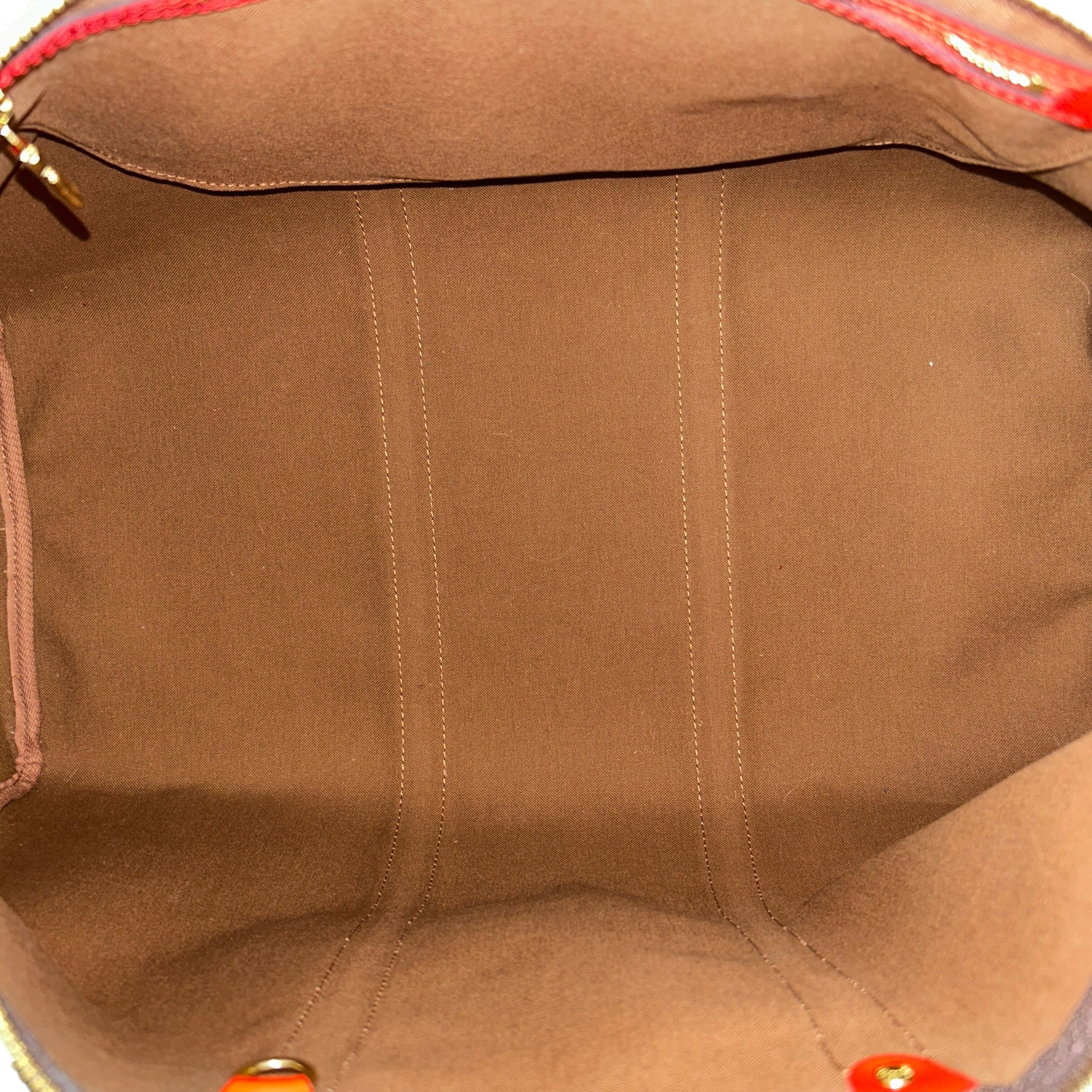 Monogram Canvas/Red Leather Keepall Bandouliere 50 Bag - Haute Classics