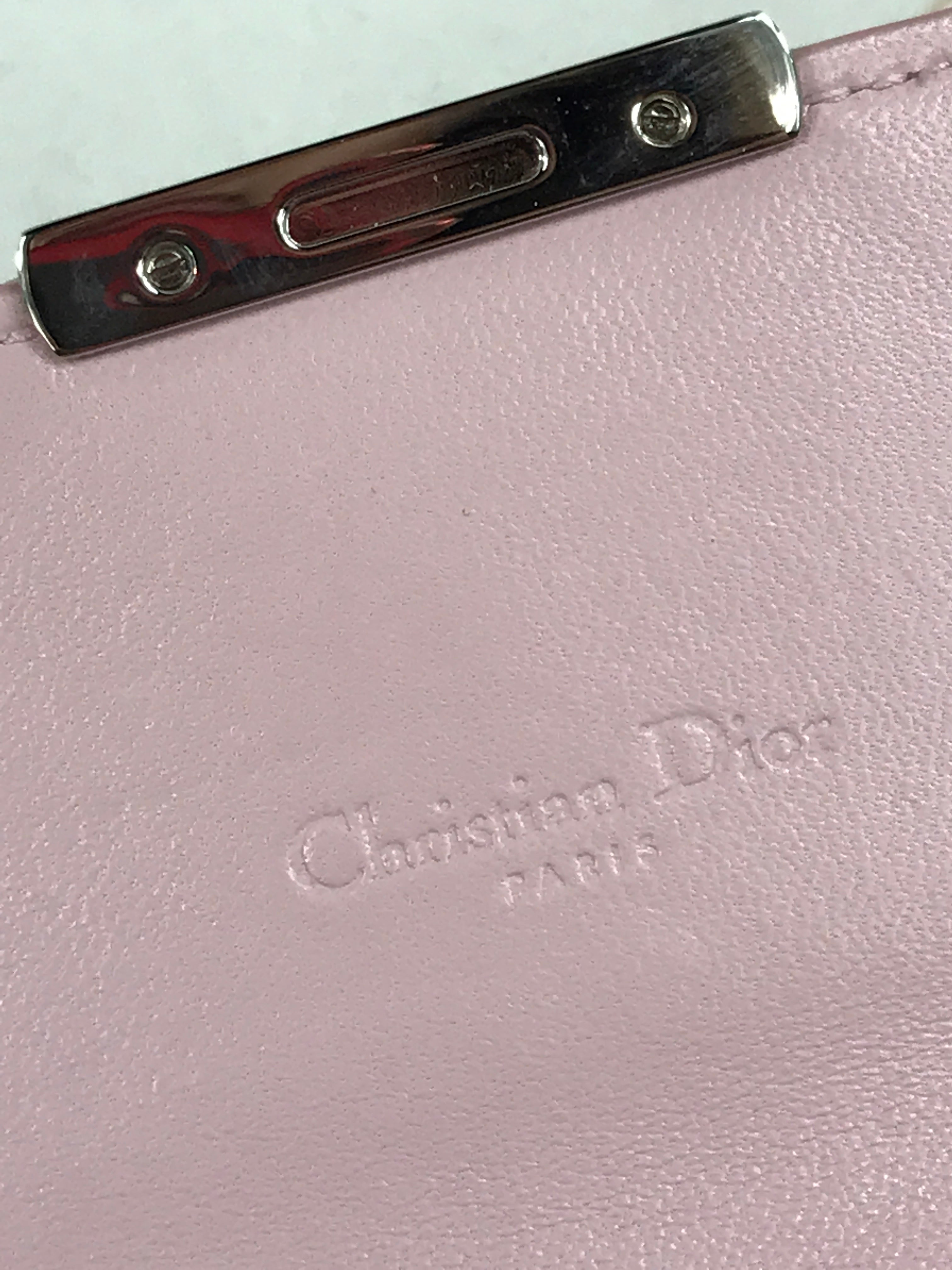 Pink Leather Wallet On Chain W/SHW