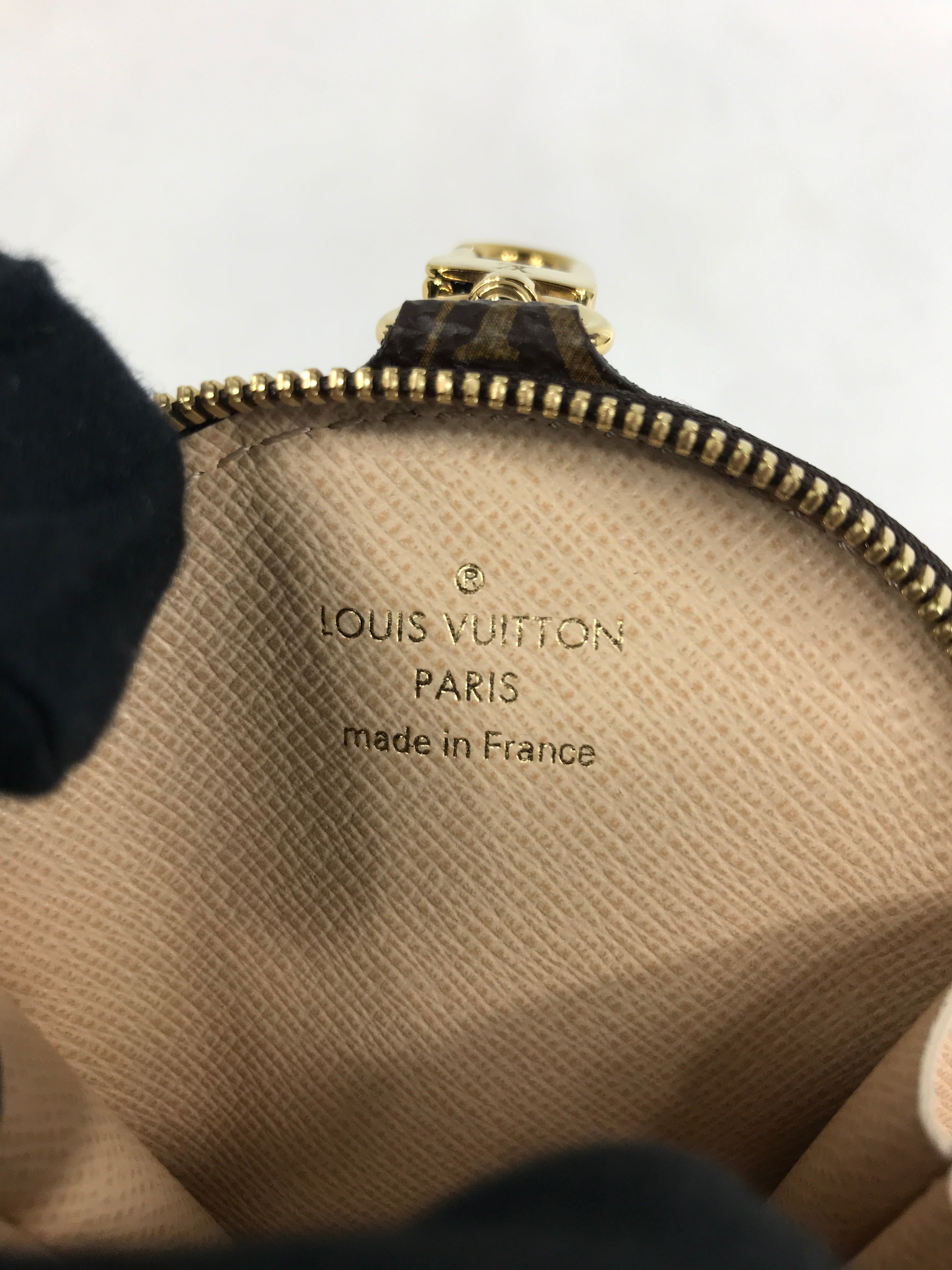 Monogram Coated Canvas Multi Pochette Khaki W/GHW