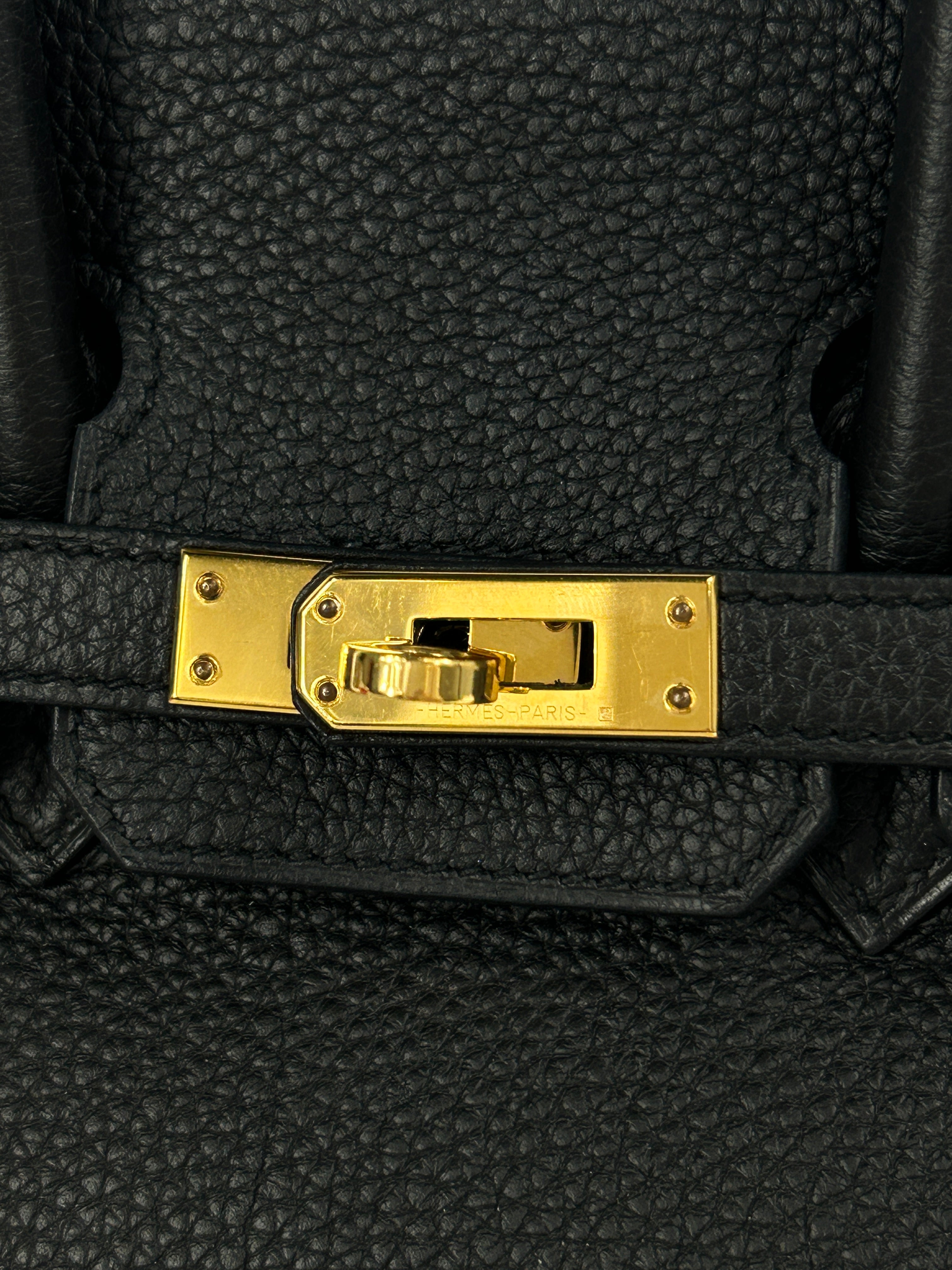 Black Togo Birkin 25 W/GHW