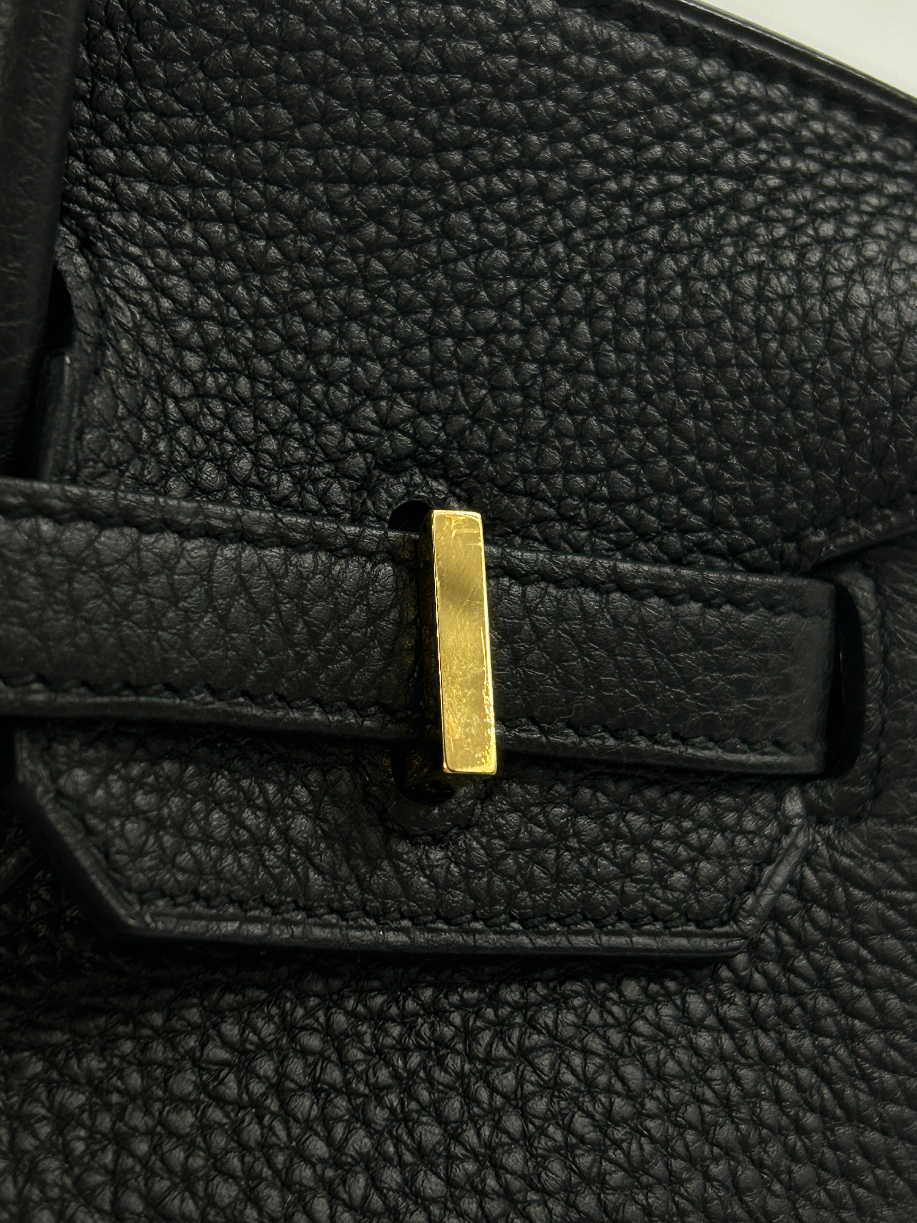 Black Togo Birkin 25 W/GHW