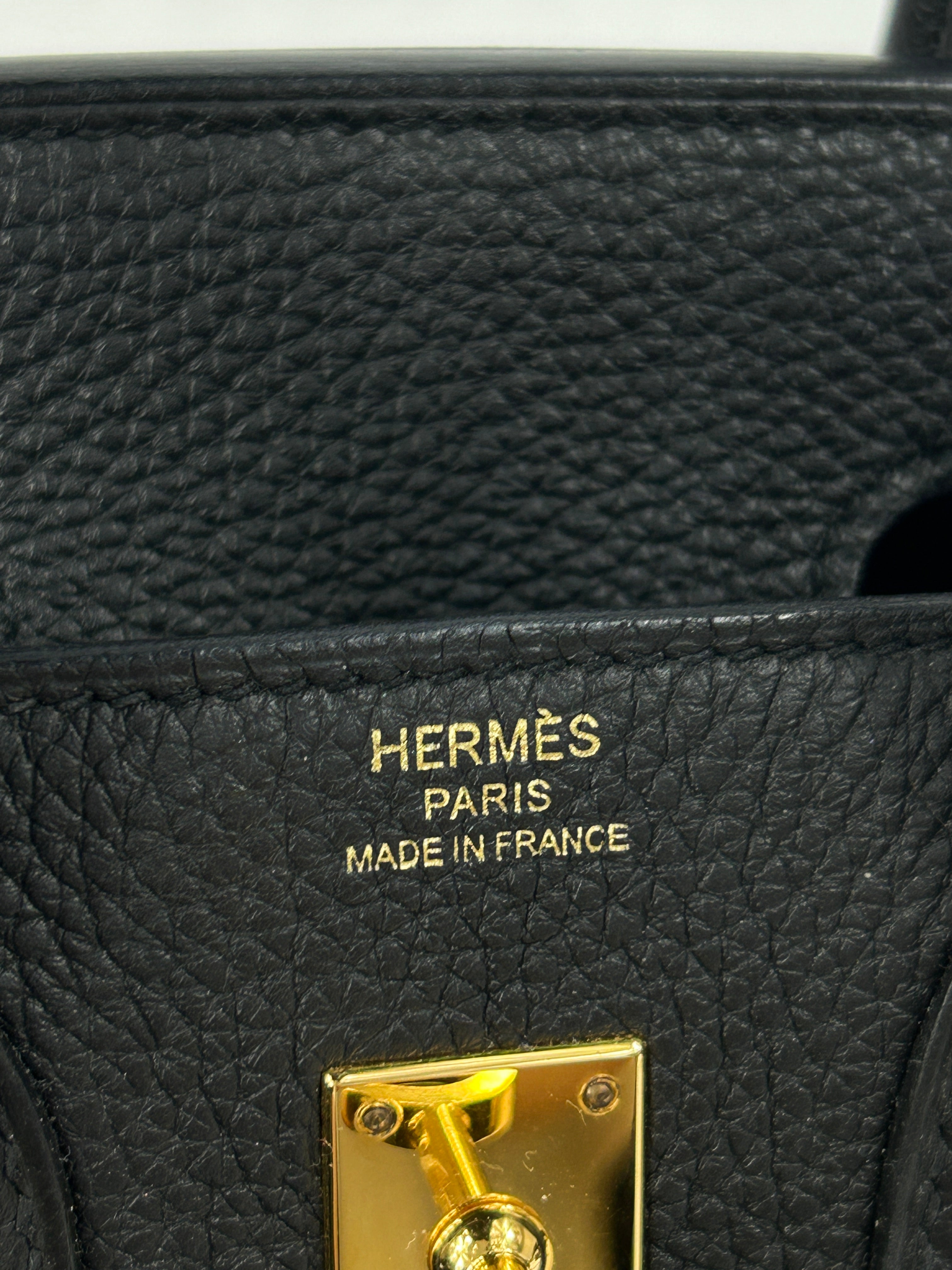 Black Togo Birkin 25 W/GHW