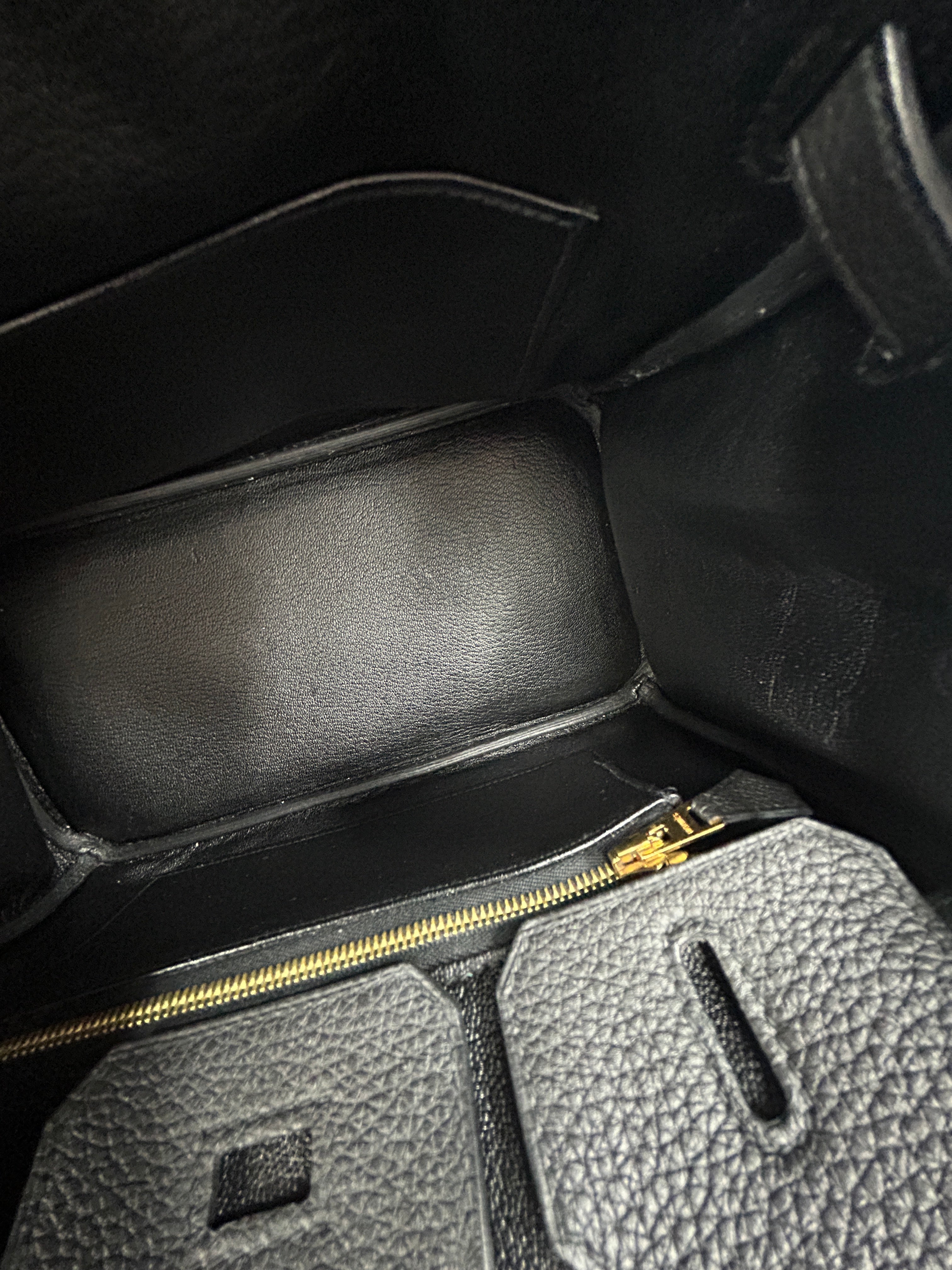 Black Togo Birkin 25 W/GHW
