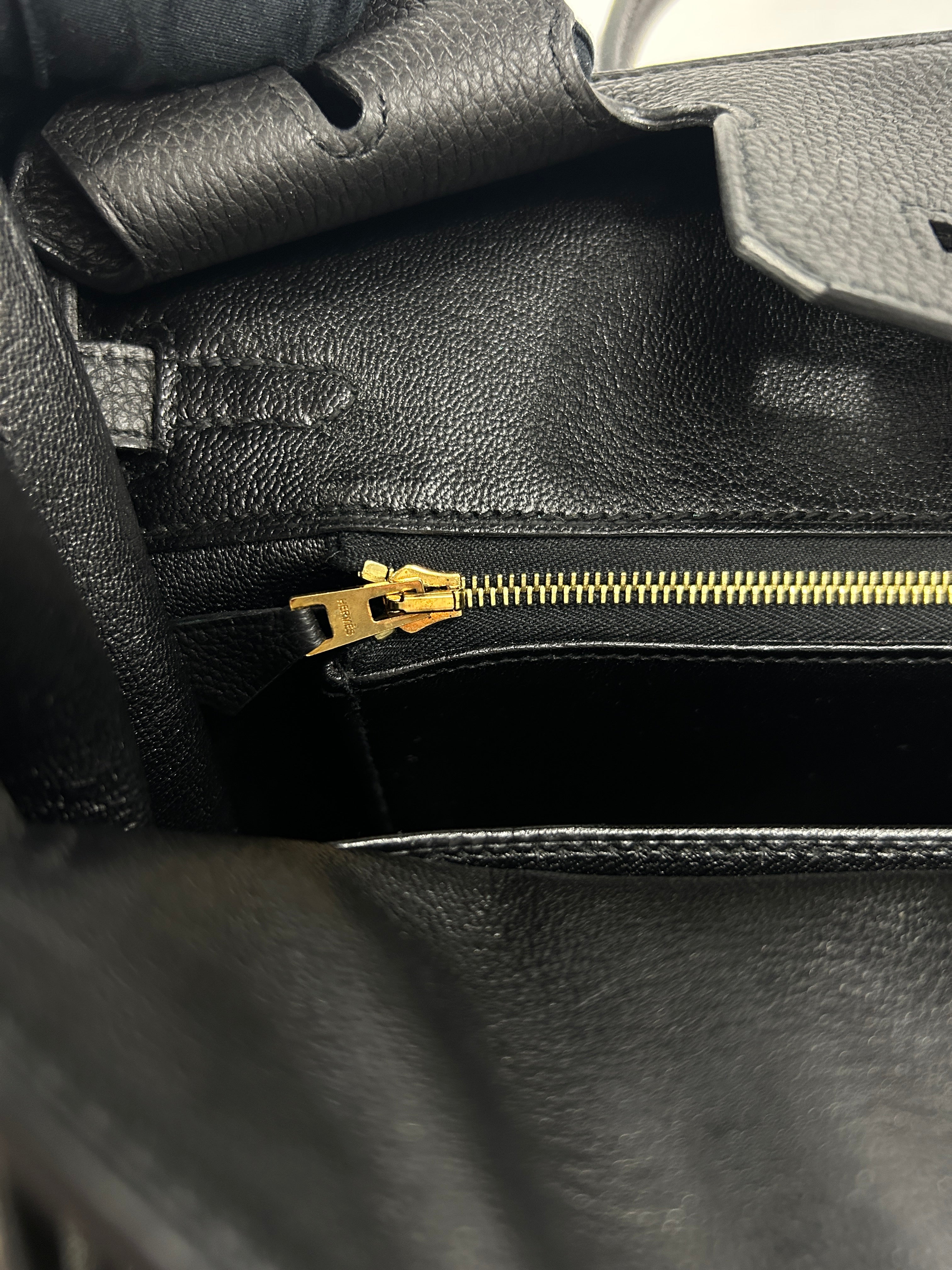 Black Togo Birkin 25 W/GHW