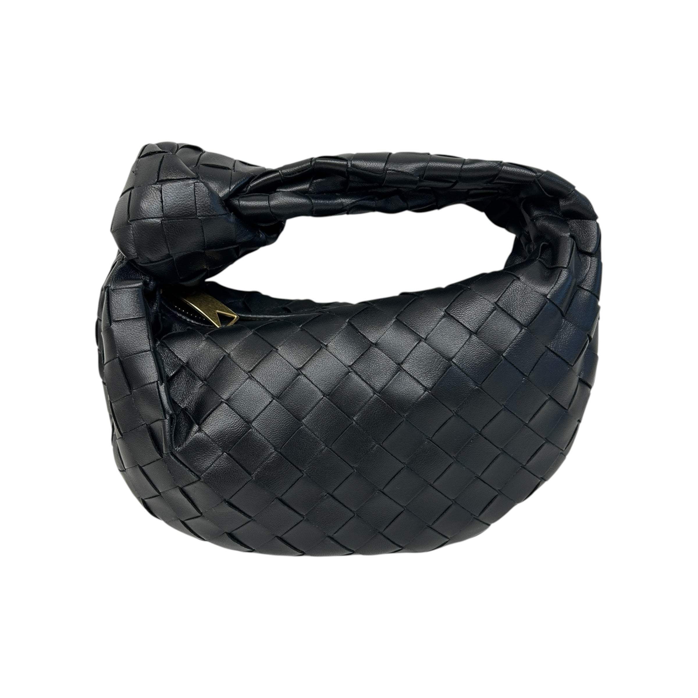 Black Nappa Intrecciato Mini Jodie w/GHW - Haute Classics