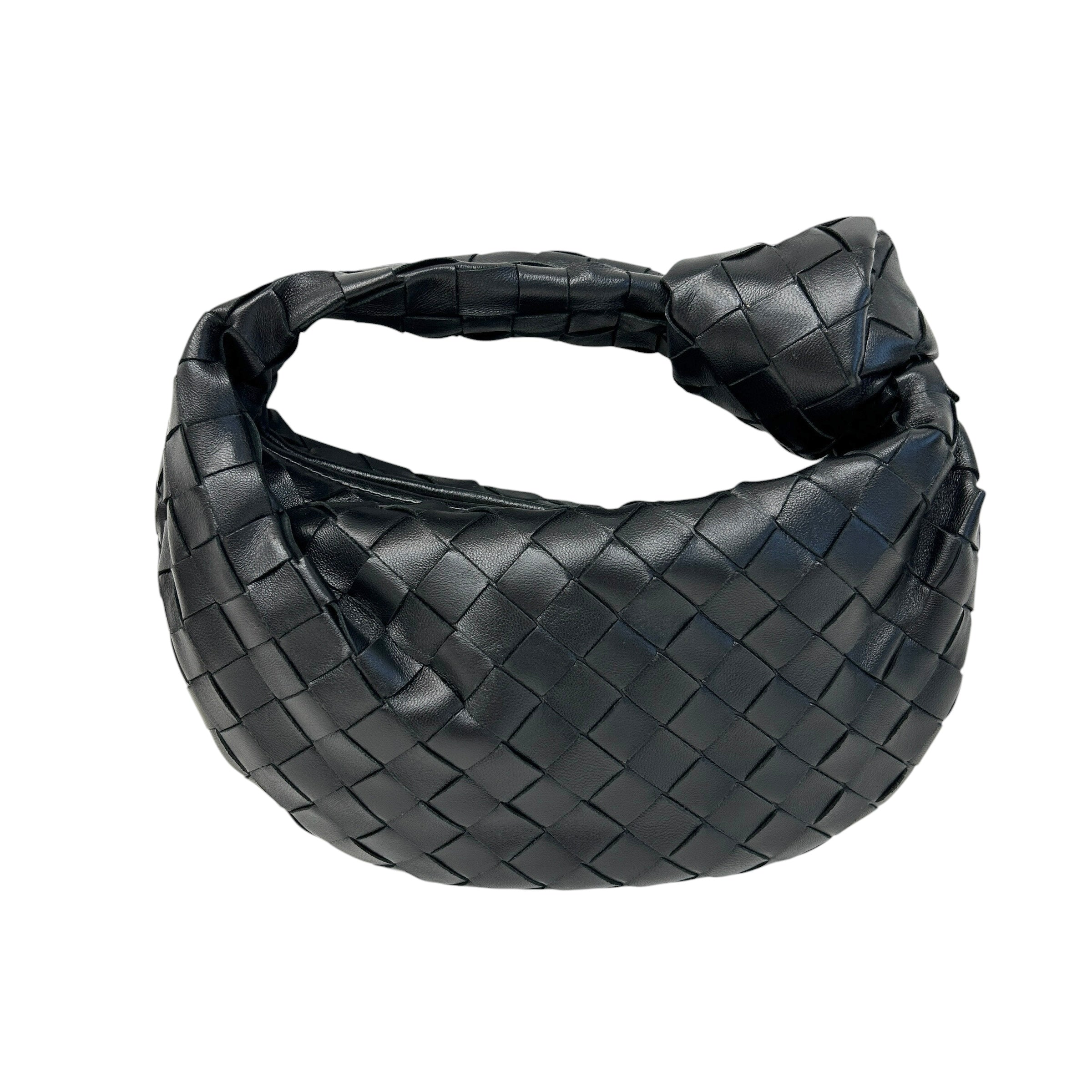 Black Nappa Intrecciato Mini Jodie w/GHW - Haute Classics