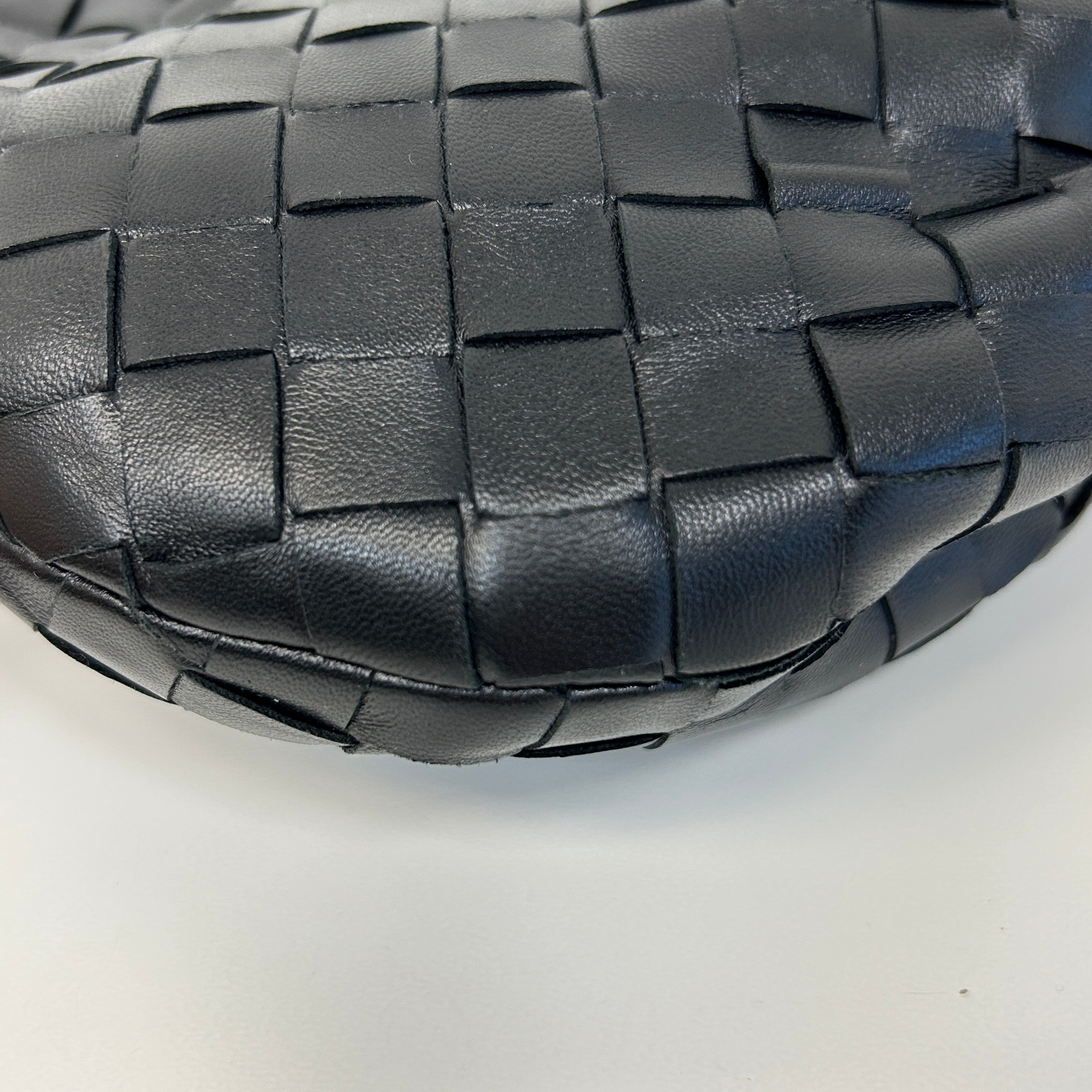 Black Nappa Intrecciato Mini Jodie w/GHW - Haute Classics