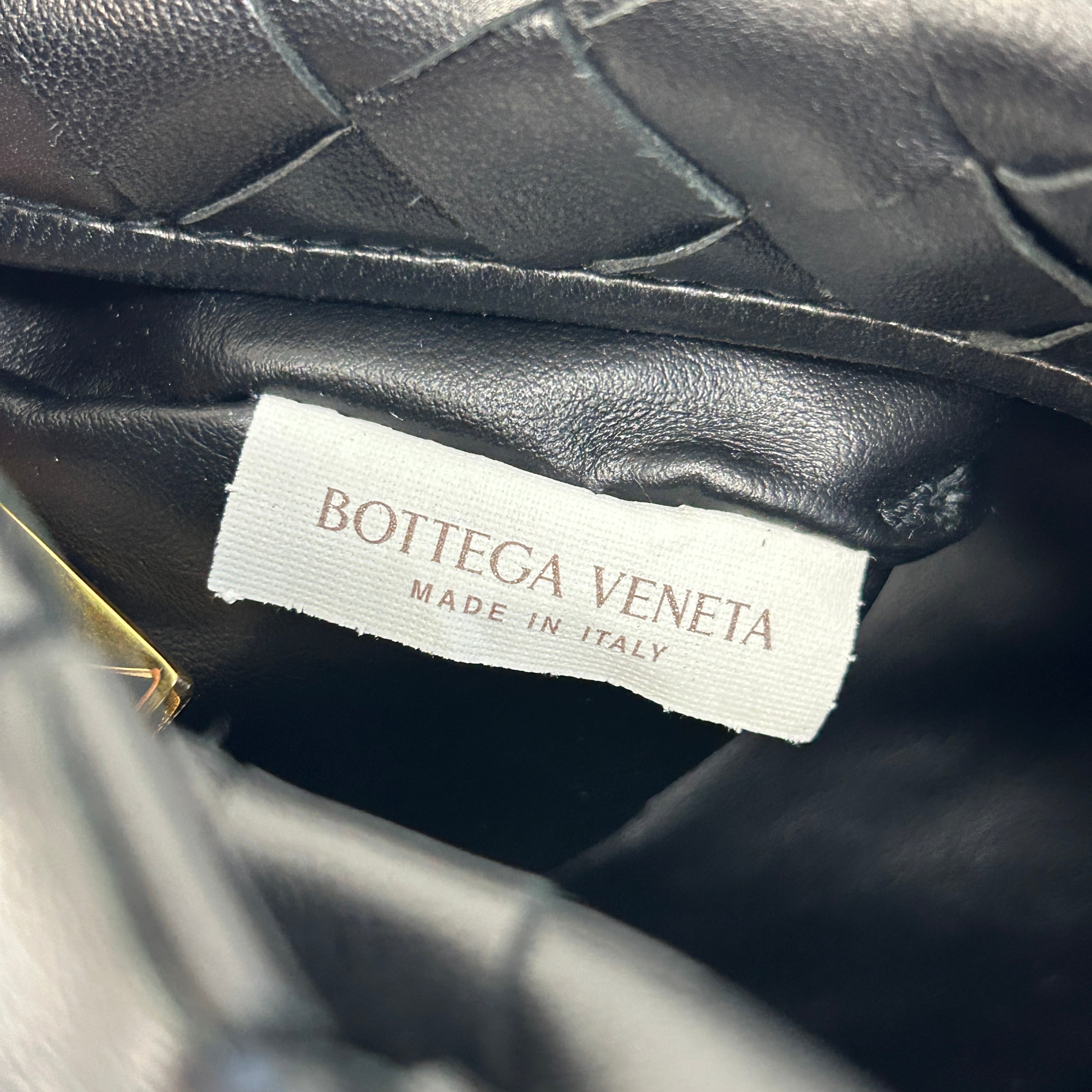 Black Nappa Intrecciato Mini Jodie w/GHW - Haute Classics