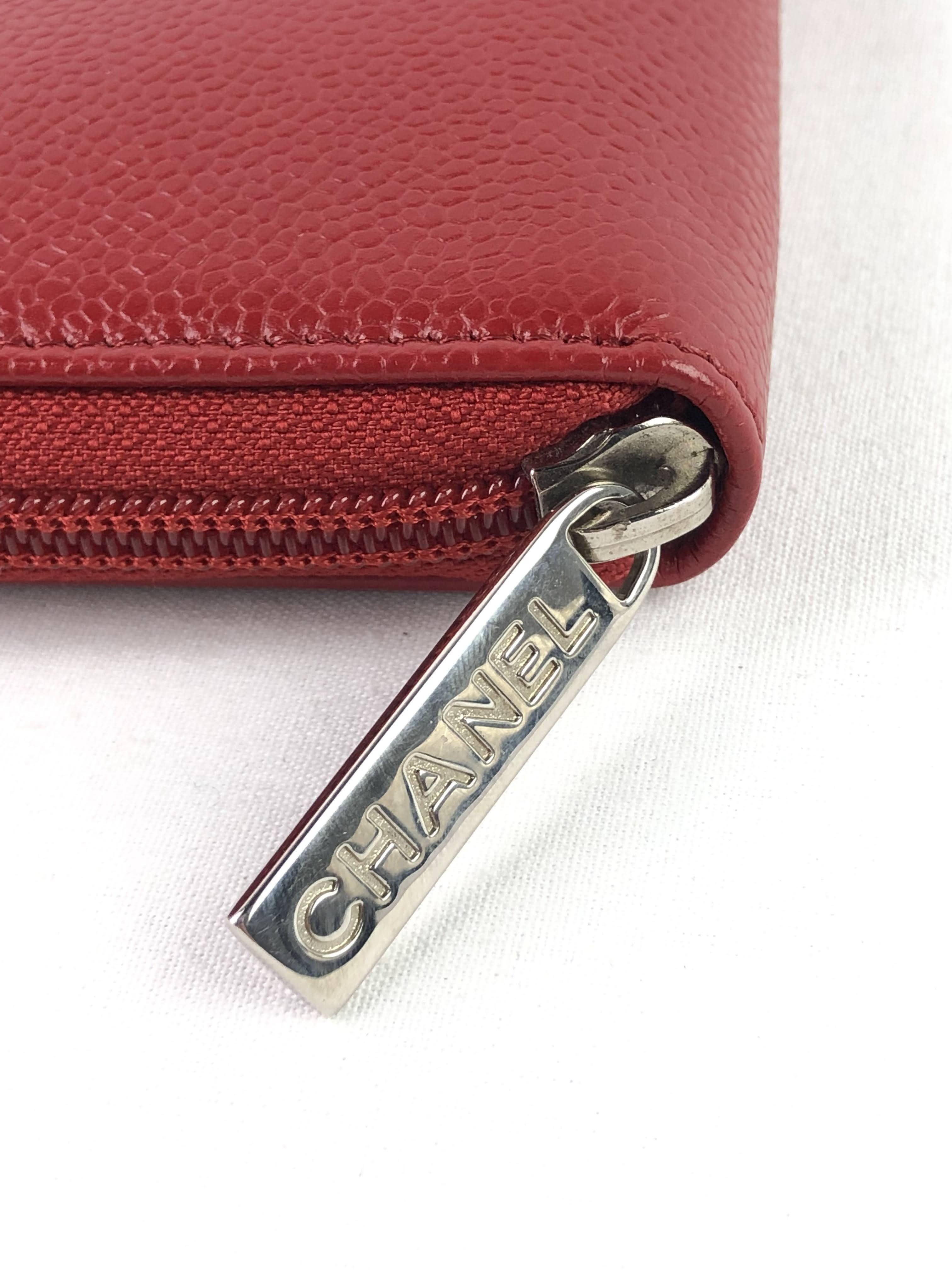 Red Caviar Timeless ‘CC’ Wallet w/SHW