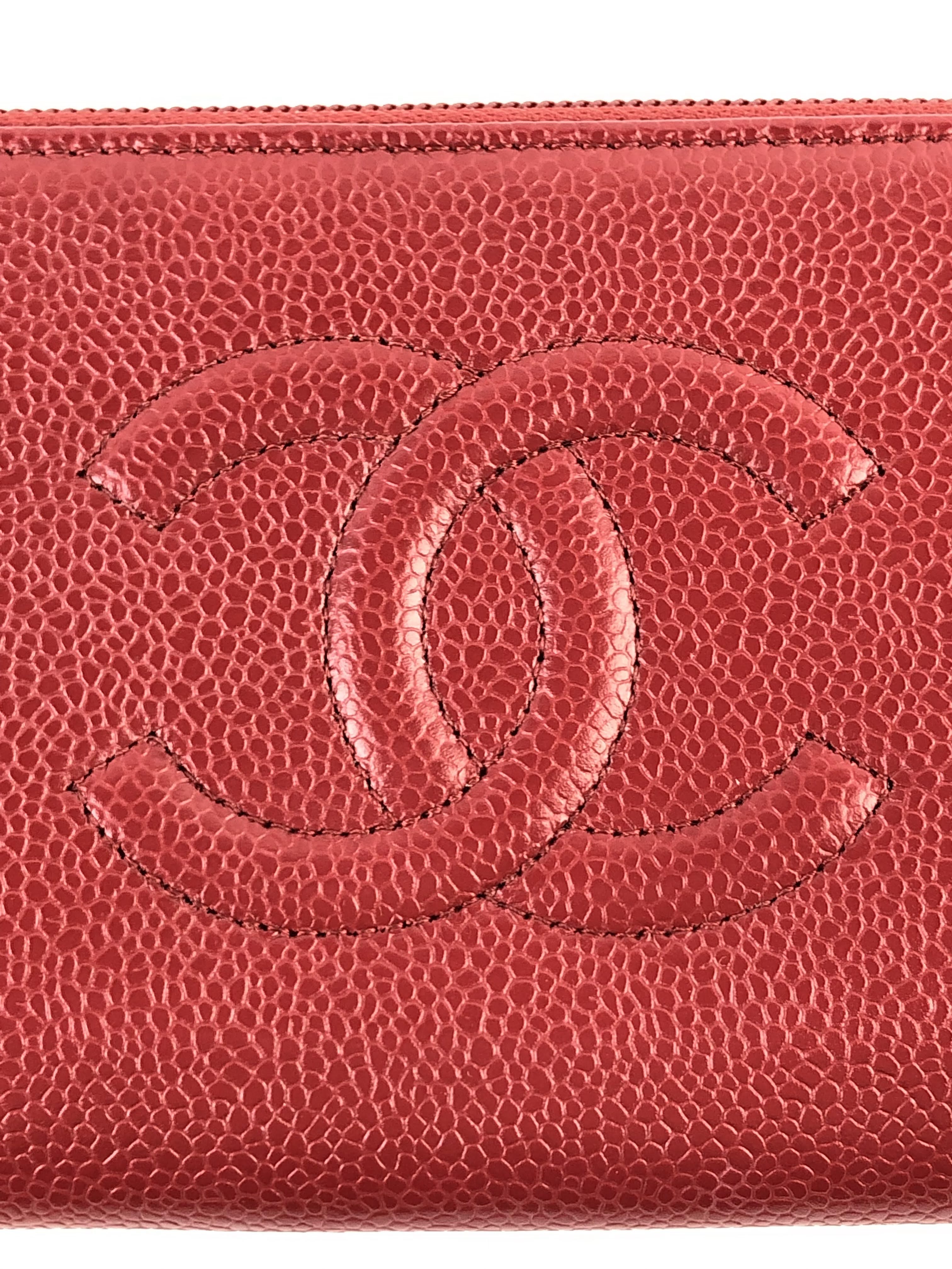 Red Caviar Timeless ‘CC’ Wallet w/SHW